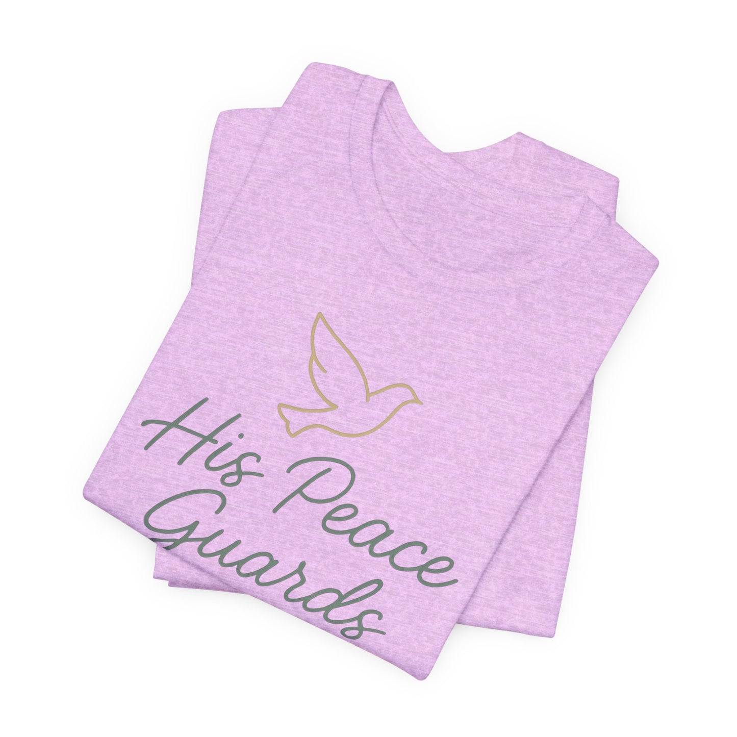 His Peace Guards My Heart Tee — Philippians 4:7 Christian Dove T-Shirt