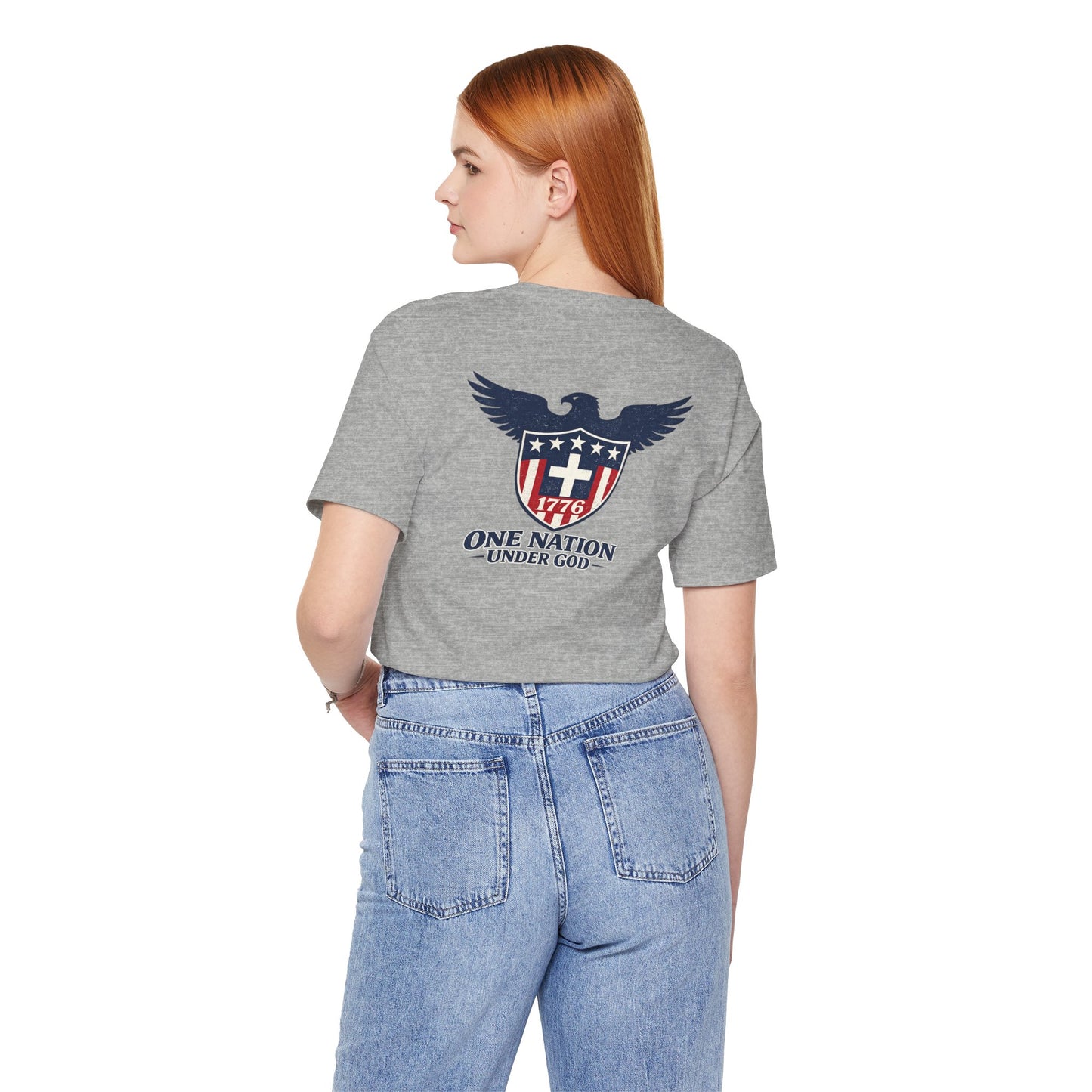 Patriotic Eagle 1776 T-Shirt — One Nation Under God Tee