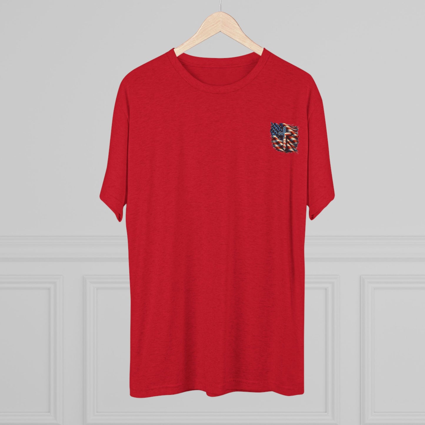 Unisex Tri-Blend Crew Tee "GOD BLESS AMERICA"