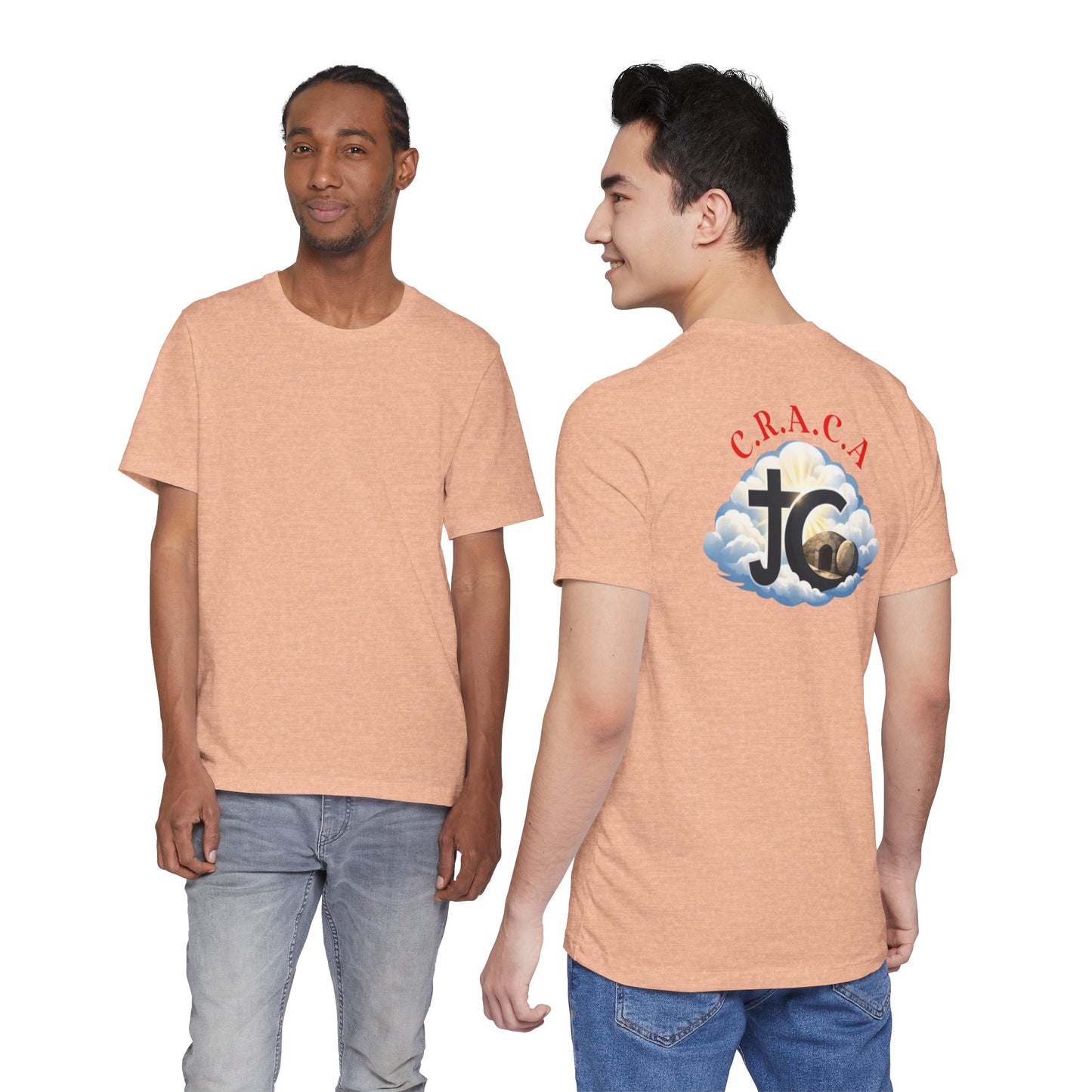 Christian JC Cross Tee — CRACA (Crucified.Risen.And.Coming.Again) Graphic T‑Shirt