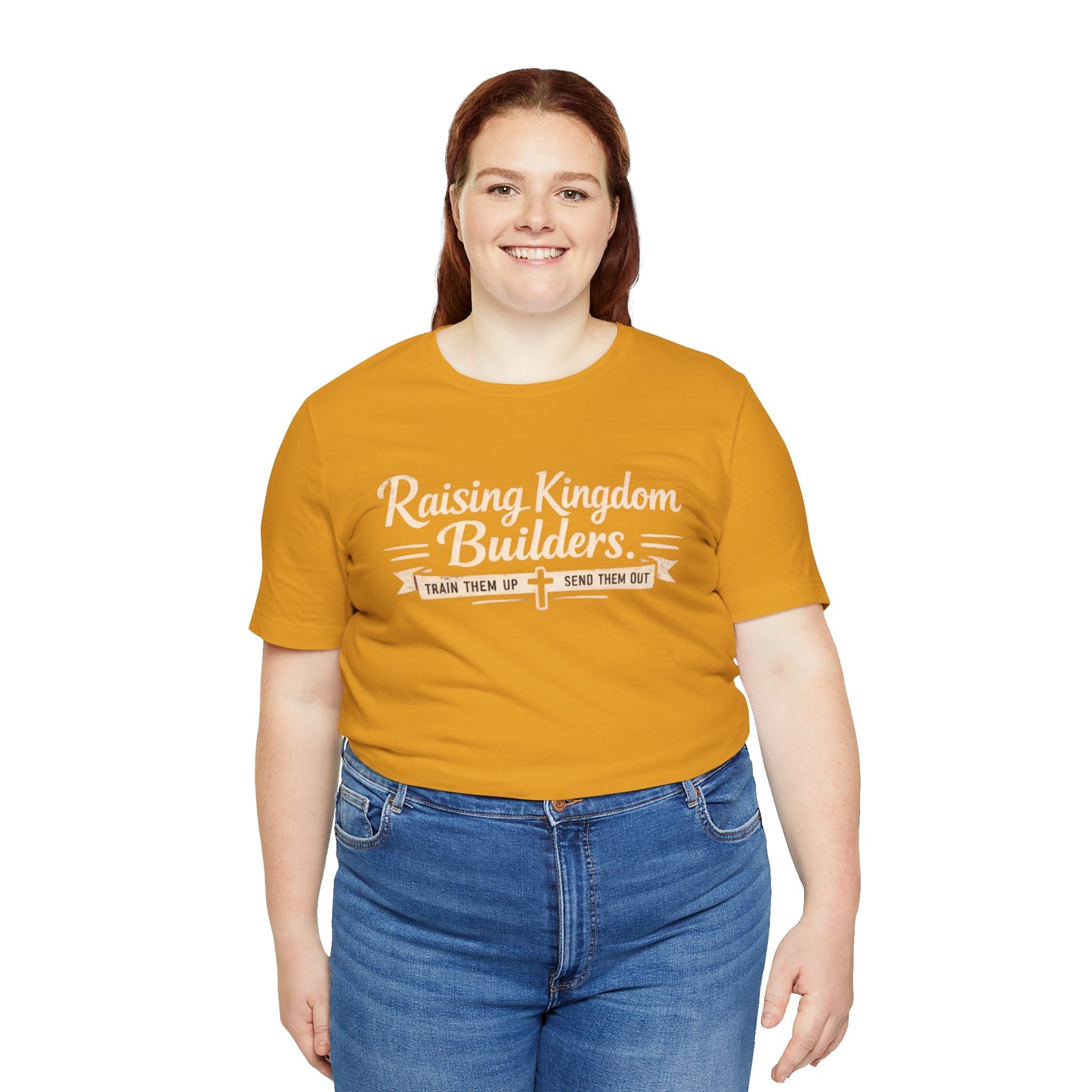 Raising Kingdom Builders Tee – Train Them Up, Send Them Out Christian Youth T-Shirt