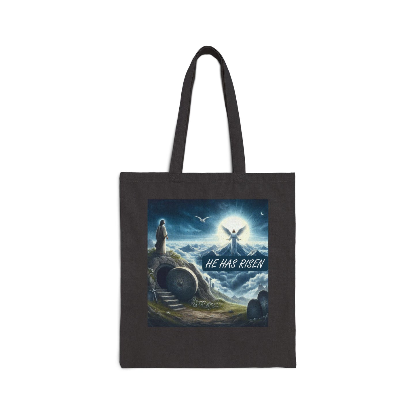 Cotton Canvas Tote Bag "HE HAS RISEN"