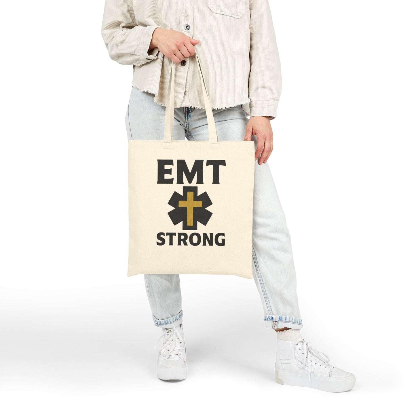 EMT STRONG Cotton Canvas Tote Bag