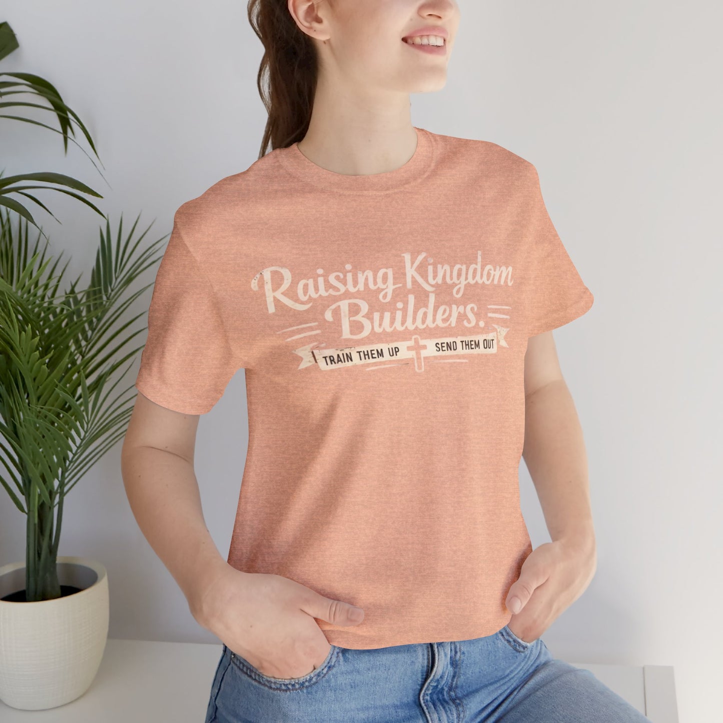 Raising Kingdom Builders Tee – Train Them Up, Send Them Out Christian Youth T-Shirt