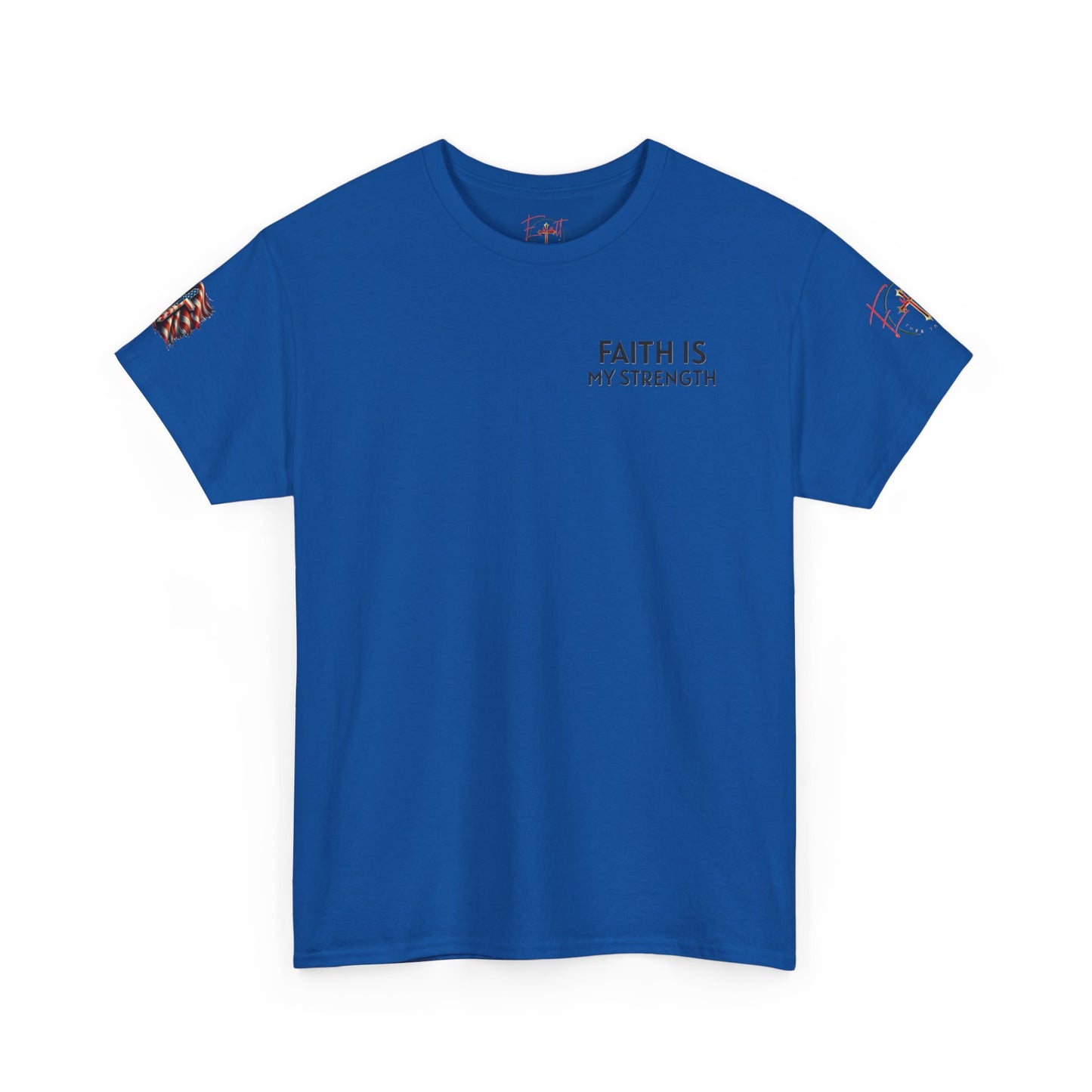 Christian Tee - Philippians 4:13 'Faith Is My Strength' (Copy)