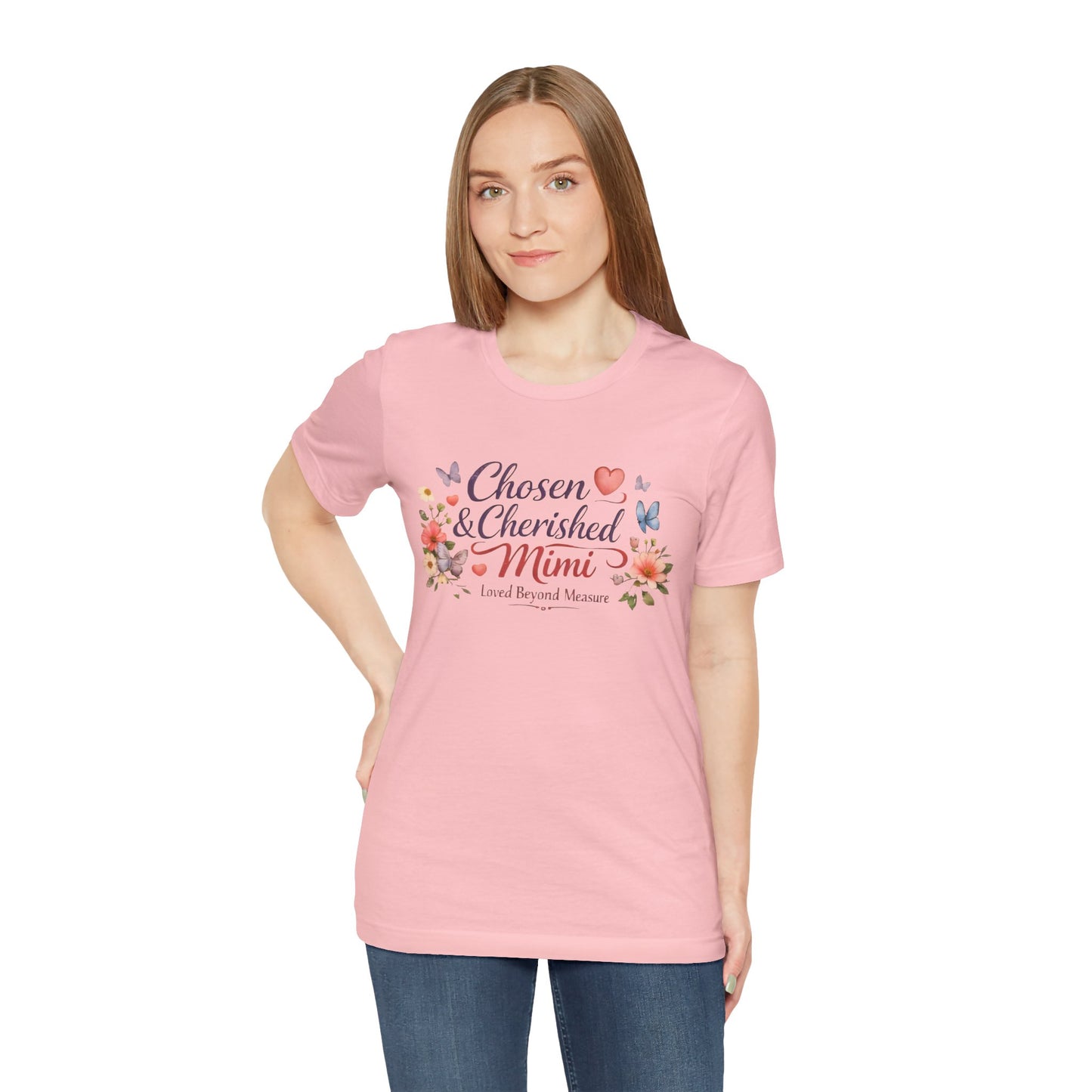 Chosen & Cherished Mimi Tee — Floral 'Loved Beyond Measure' Grandma Shirt