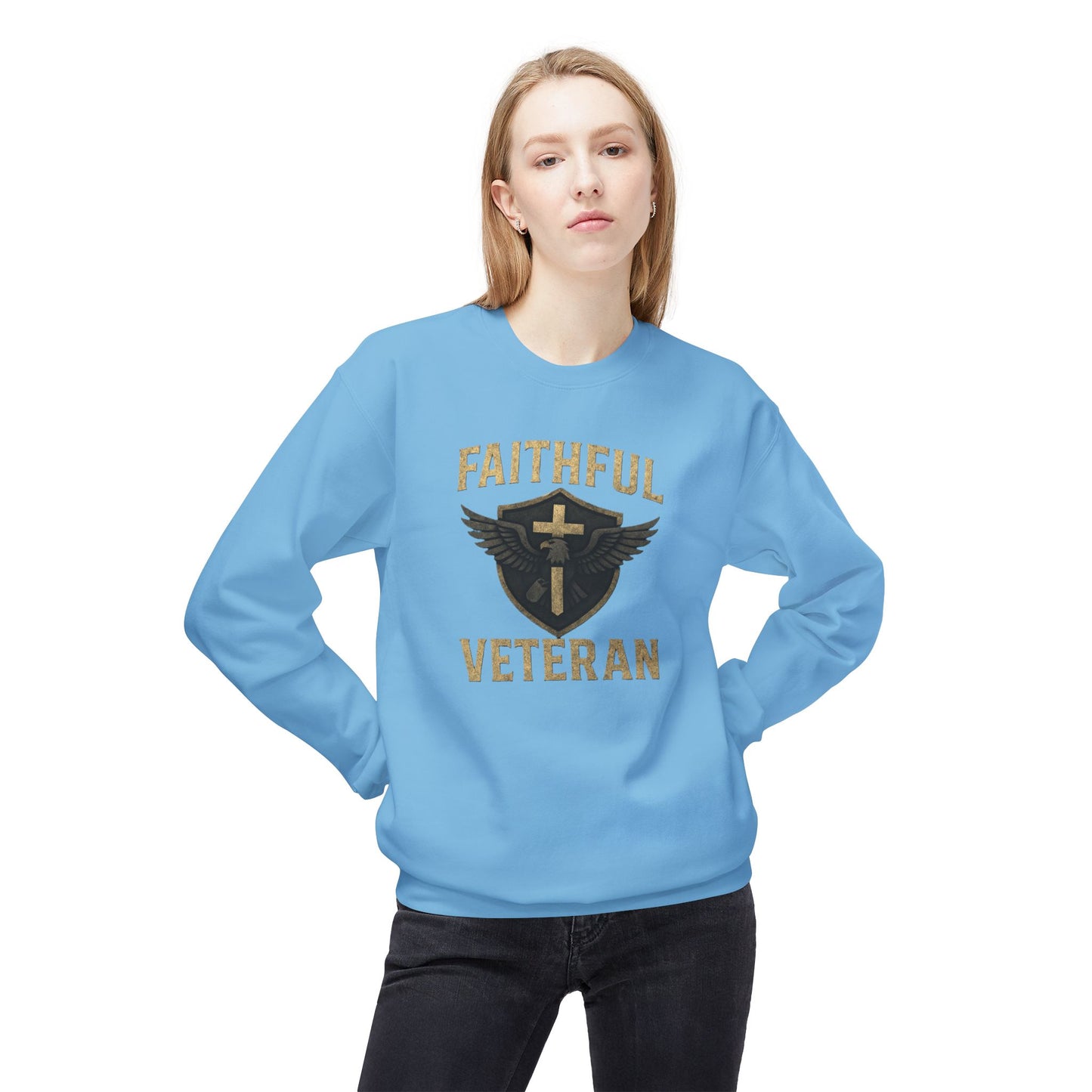 Faithful Veteran Crewneck Sweatshirt Design