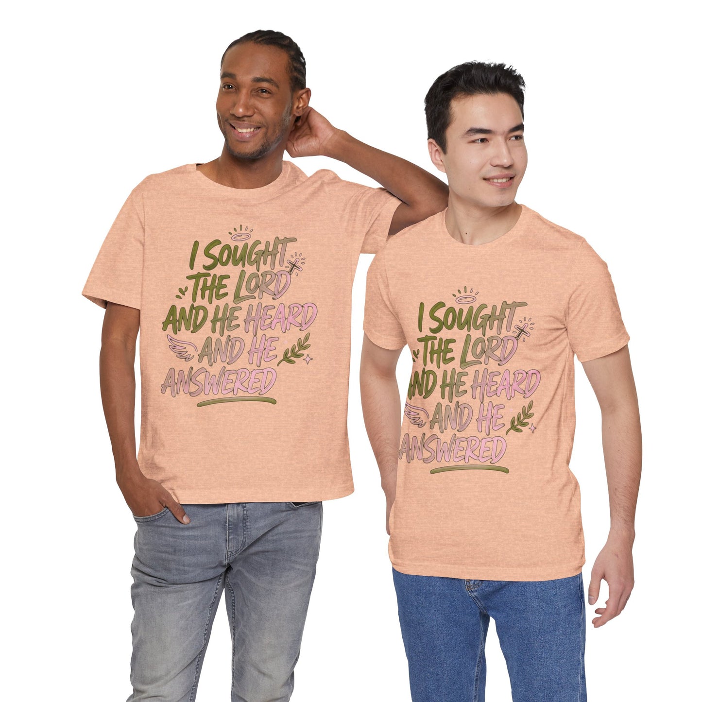 I Sought the Lord T-Shirt — Inspirational Christian Faith Tee