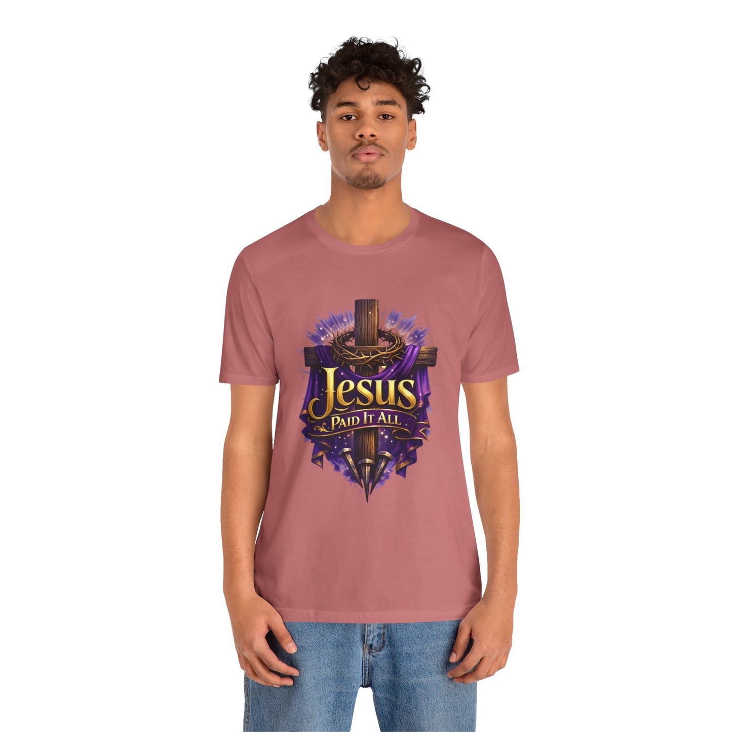 Jesus Paid It All Christian Cross Tee