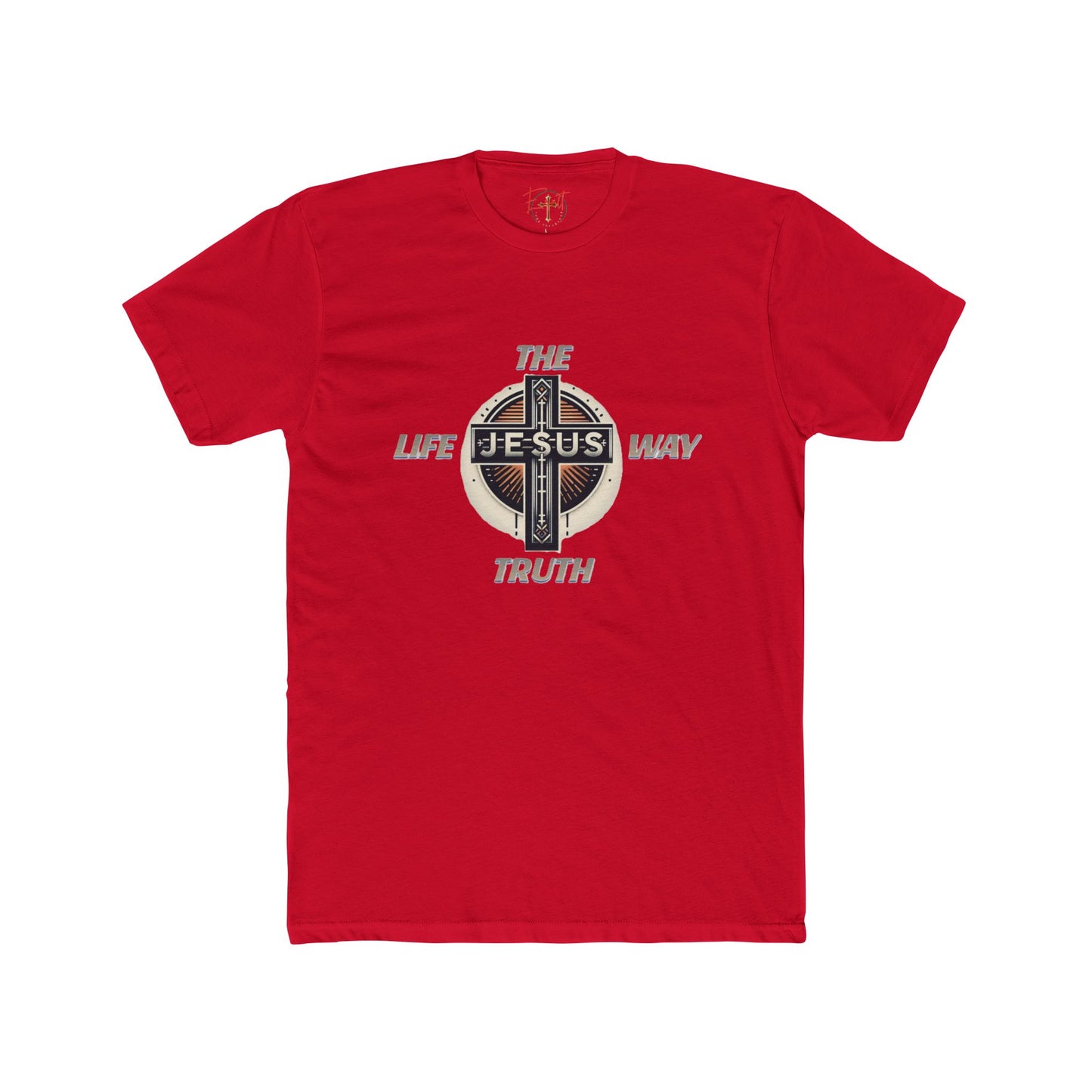 Unisex Cotton Crew Tee "THE WAY TRUTH LIFE"