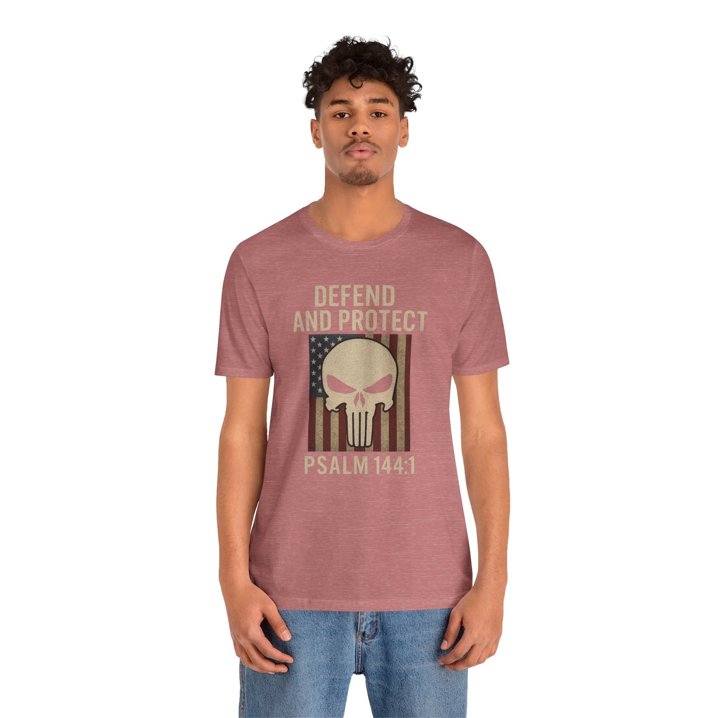 Defend and Protect Bible Verse Psalm 144:1 T-Shirt
