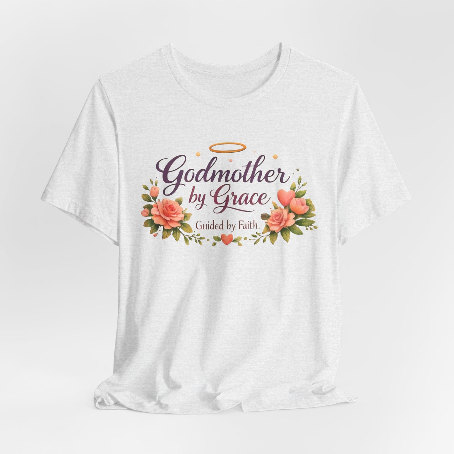 Godmother by Grace Floral Tee — 'Guided by Faith' Godmother T-Shirt
