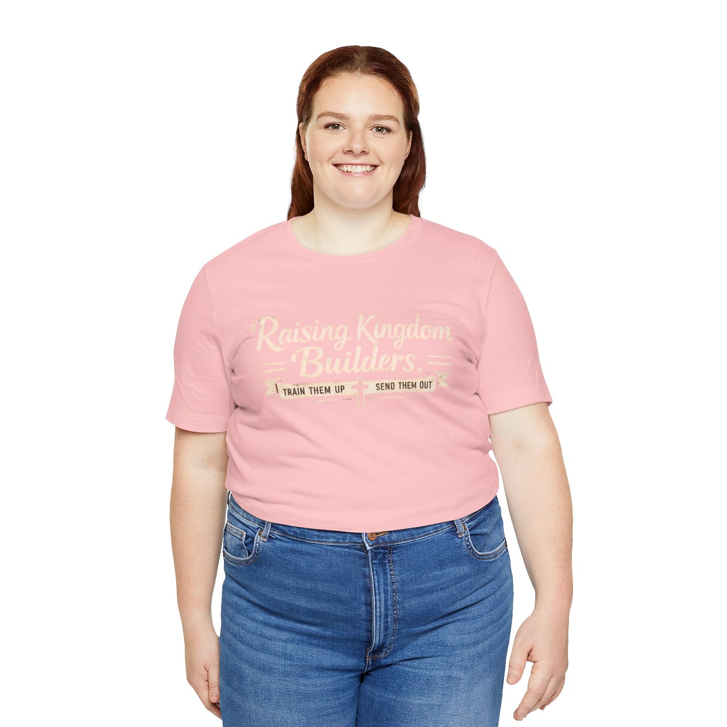 Raising Kingdom Builders Tee – Train Them Up, Send Them Out Christian Youth T-Shirt
