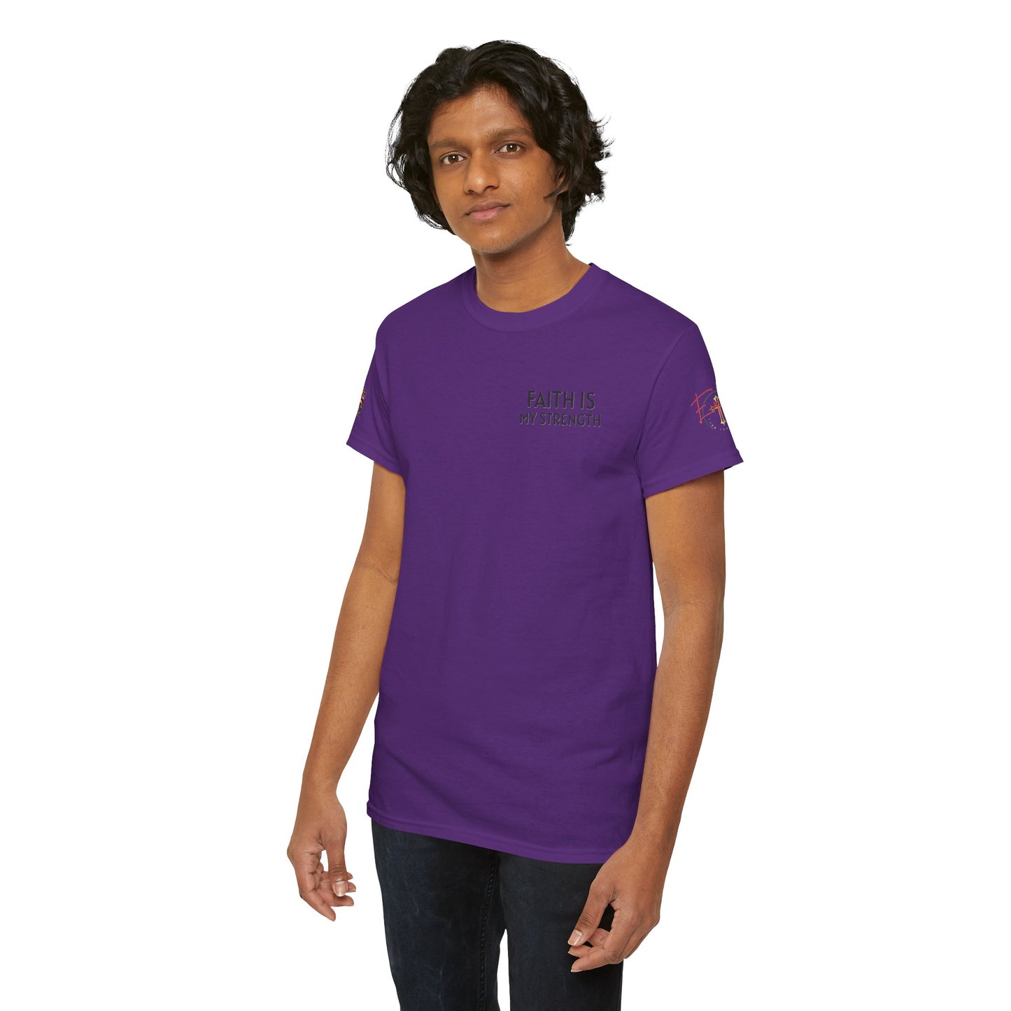 Christian Tee - Philippians 4:13 'Faith Is My Strength' (Copy)