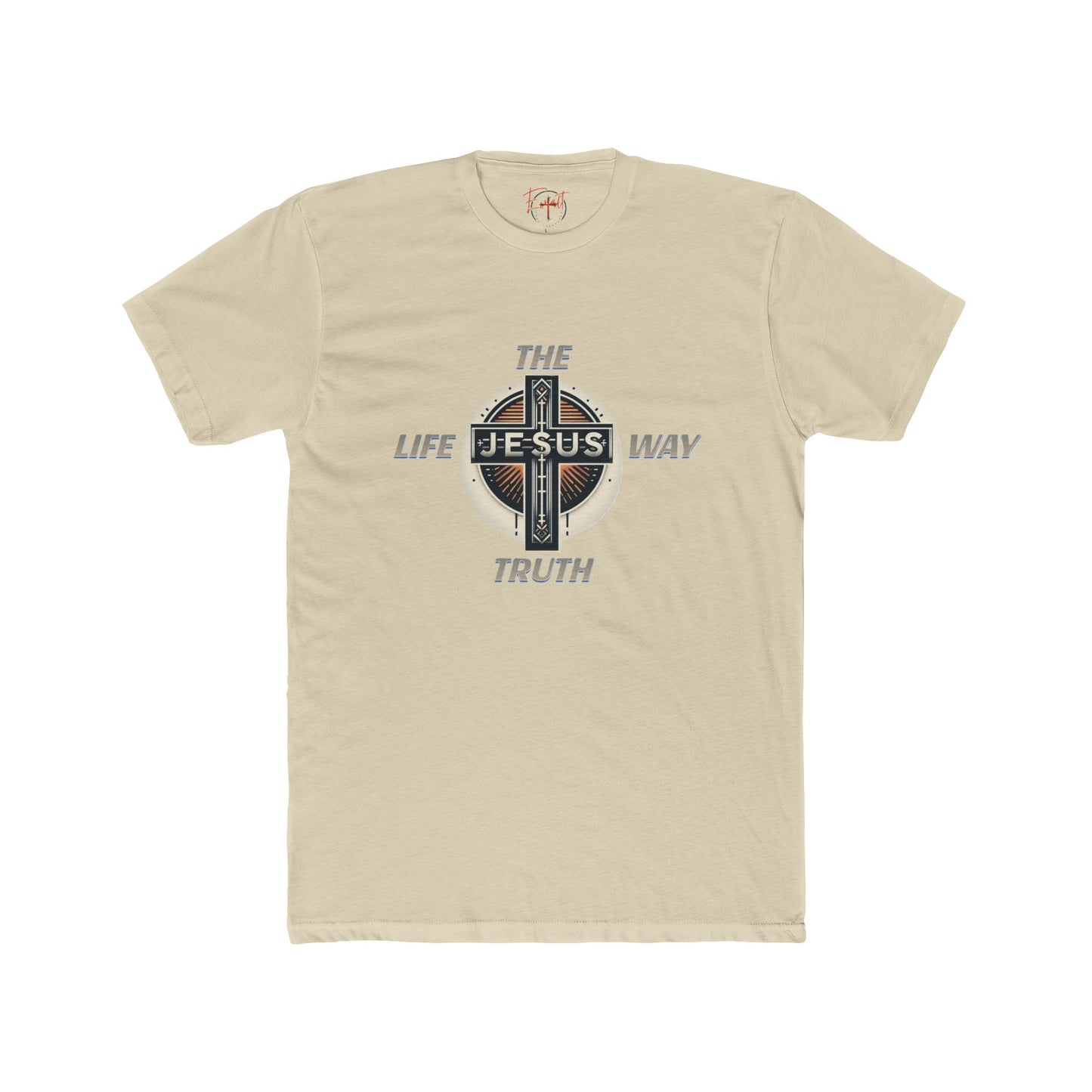 Unisex Cotton Crew Tee "THE WAY TRUTH LIFE"