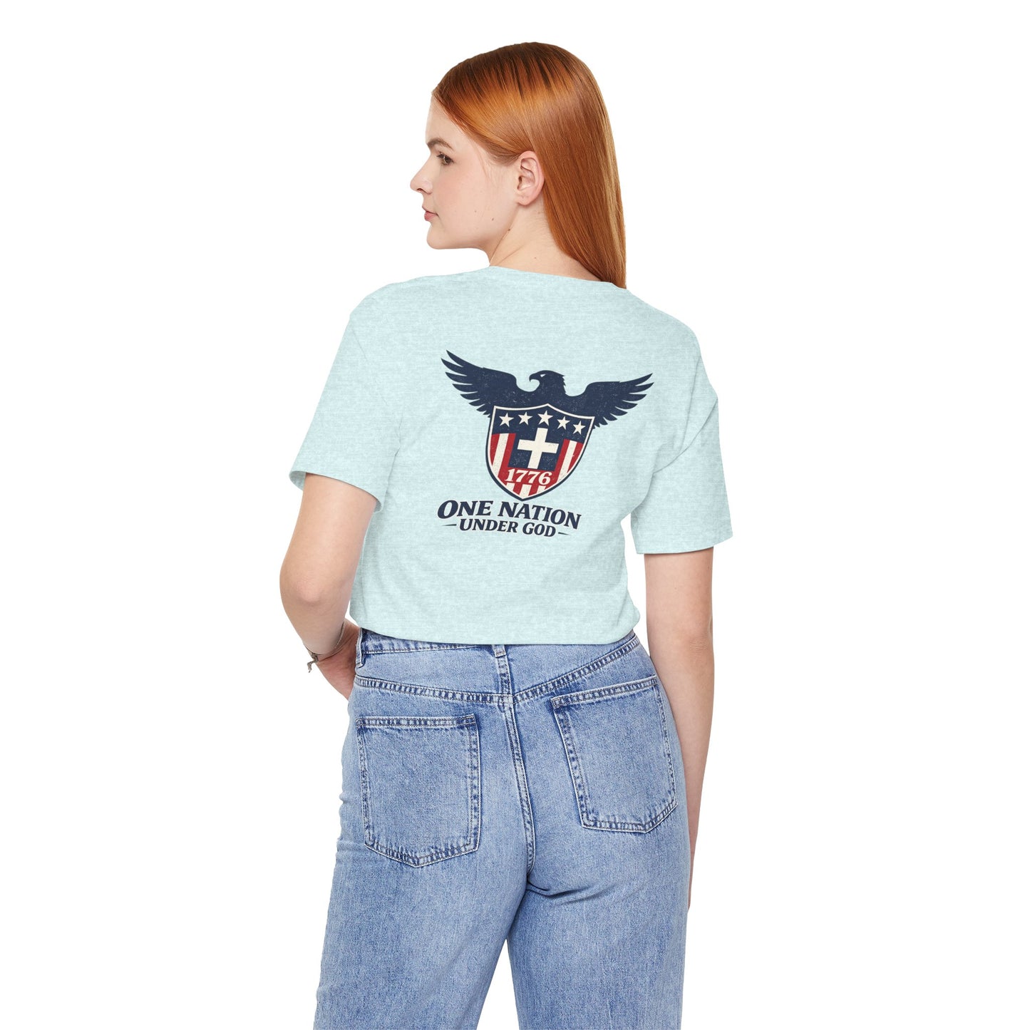 Patriotic Eagle 1776 T-Shirt — One Nation Under God Tee
