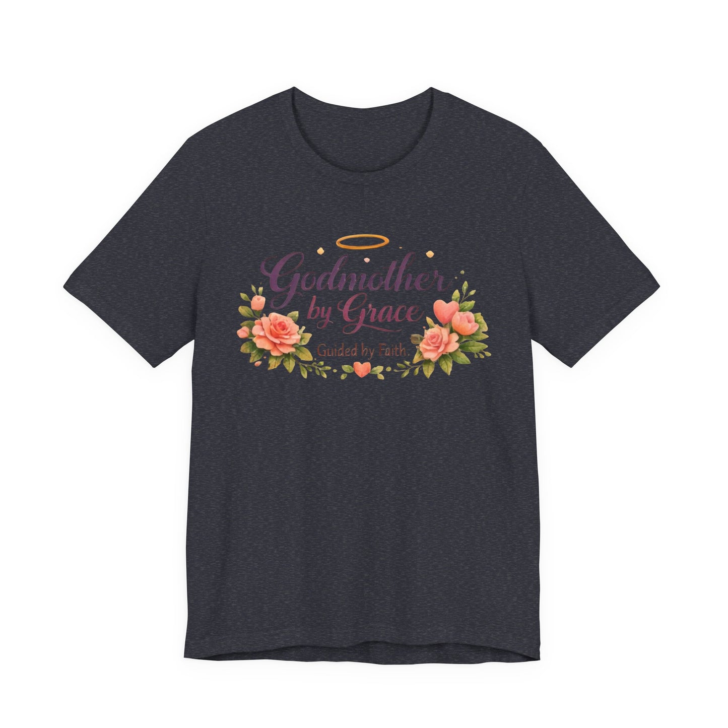 Godmother by Grace Floral Tee — 'Guided by Faith' Godmother T-Shirt