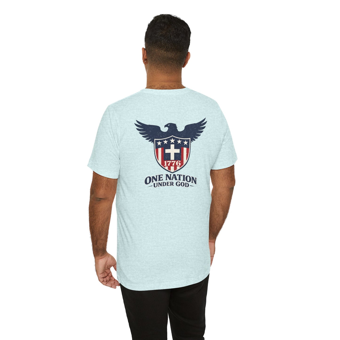 Patriotic Eagle 1776 T-Shirt — One Nation Under God Tee