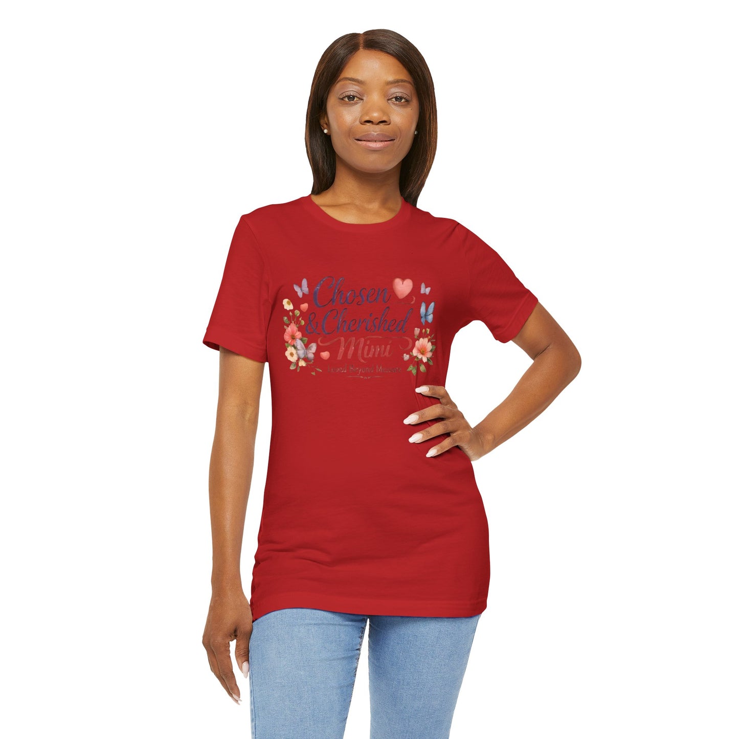 Chosen & Cherished Mimi Tee — Floral 'Loved Beyond Measure' Grandma Shirt