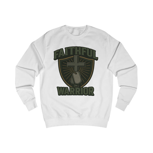Faithful Warrior Shield & Dog Tags Sweatshirt