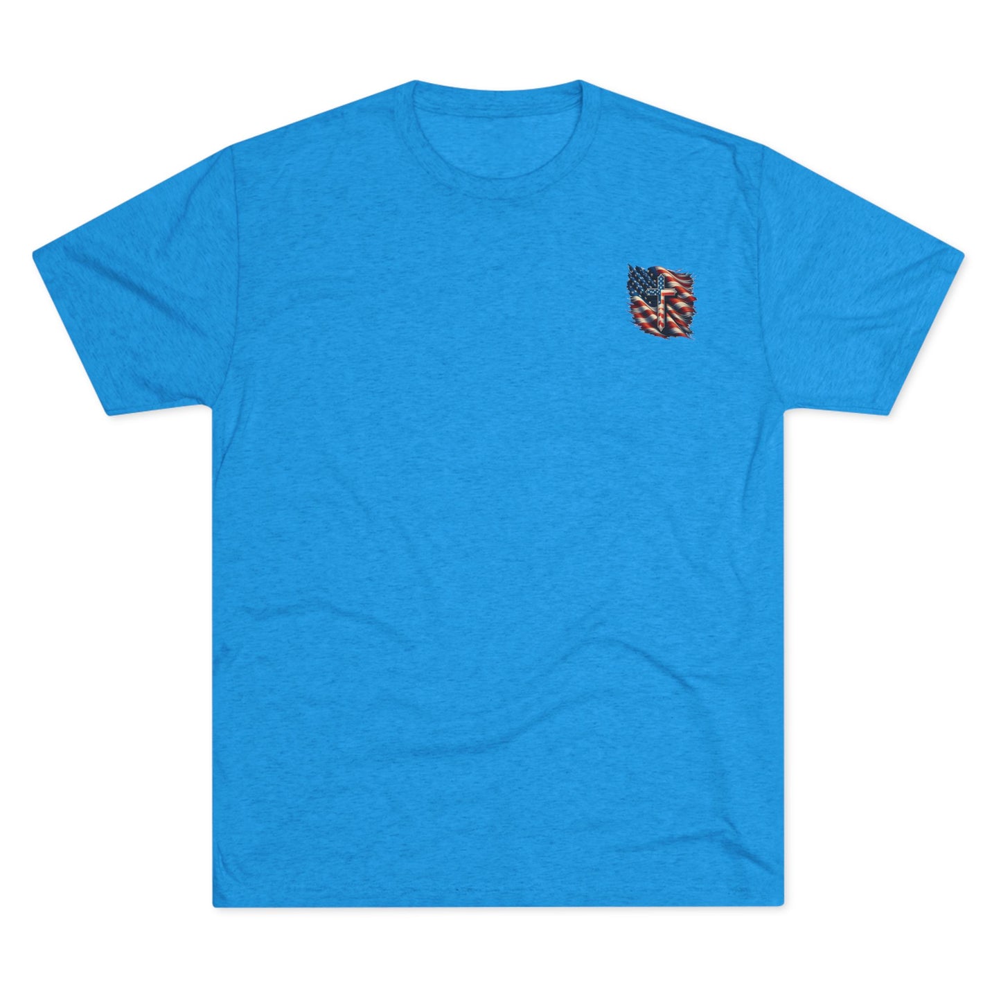 Unisex Tri-Blend Crew Tee "GOD BLESS AMERICA"