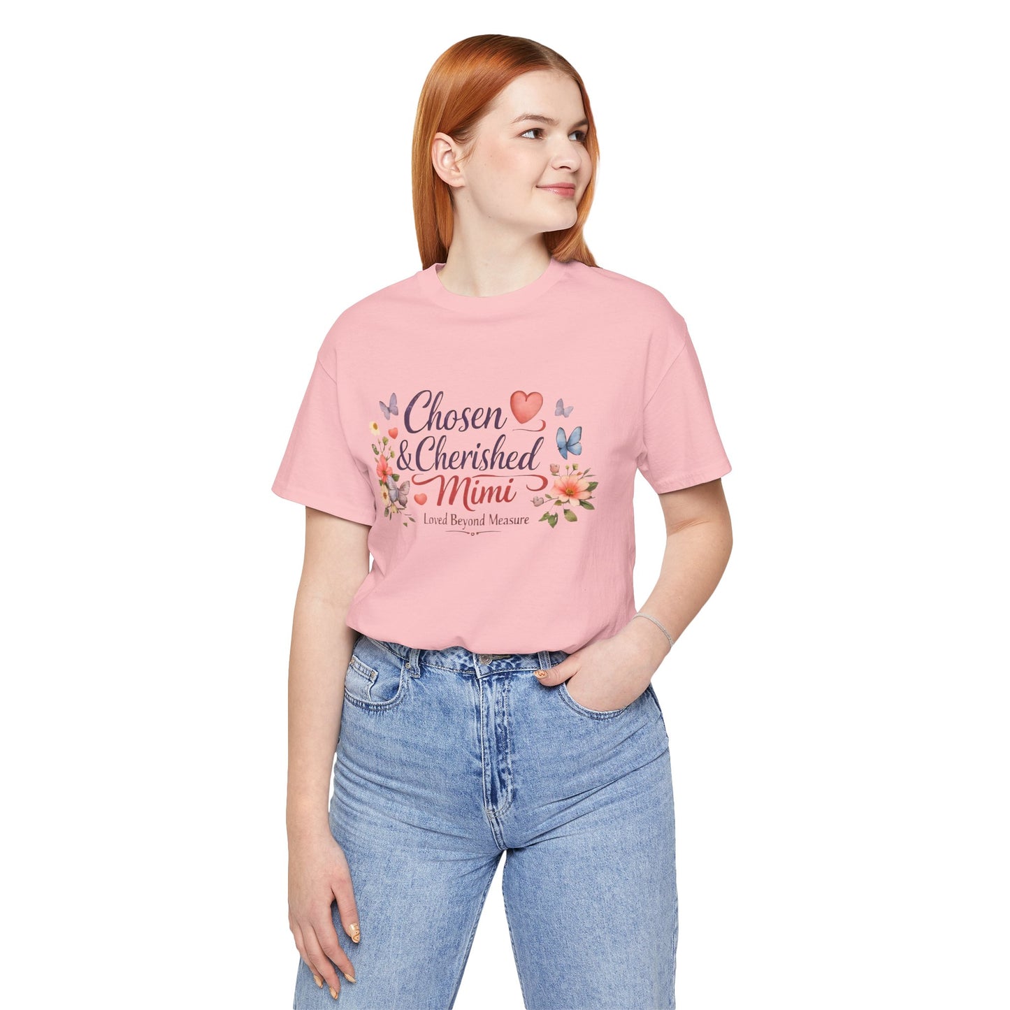 Chosen & Cherished Mimi Tee — Floral 'Loved Beyond Measure' Grandma Shirt