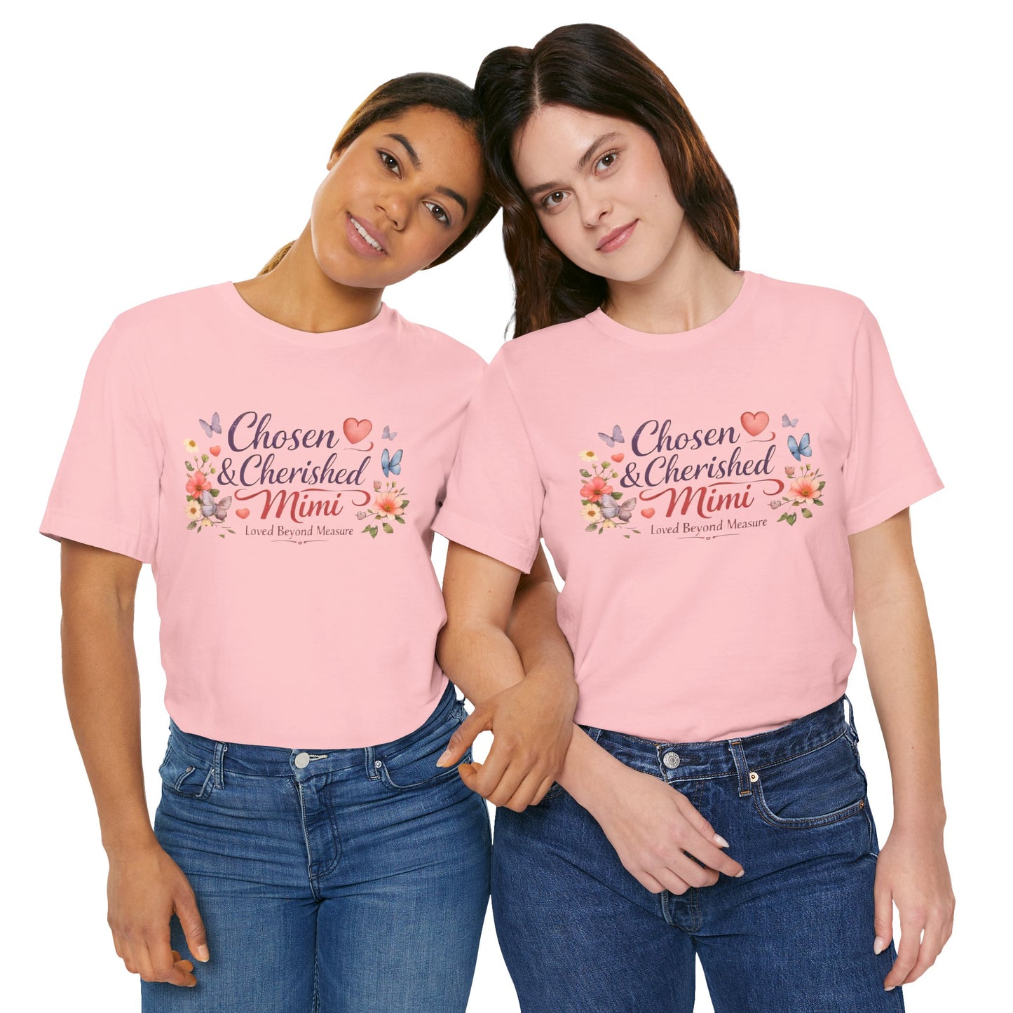Chosen & Cherished Mimi Tee — Floral 'Loved Beyond Measure' Grandma Shirt