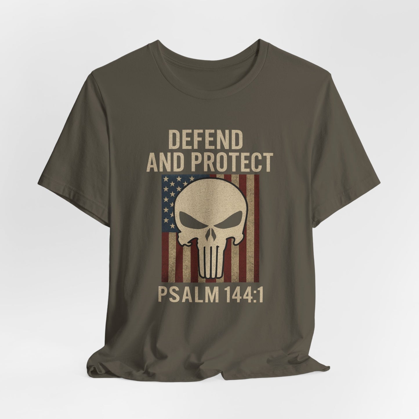 Defend and Protect Bible Verse Psalm 144:1 T-Shirt