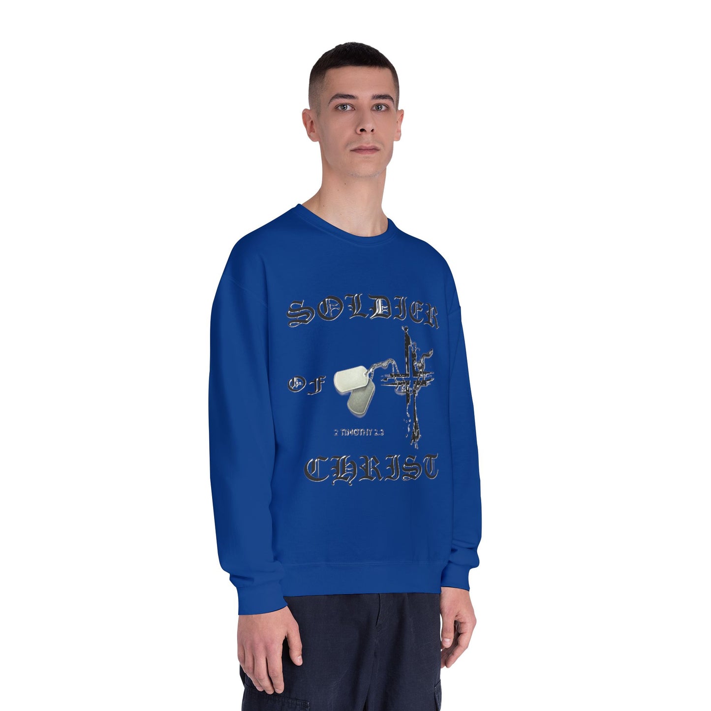 Christian Military Sweatshirt: Soldier of Christ Unisex NuBlend® Crewneck