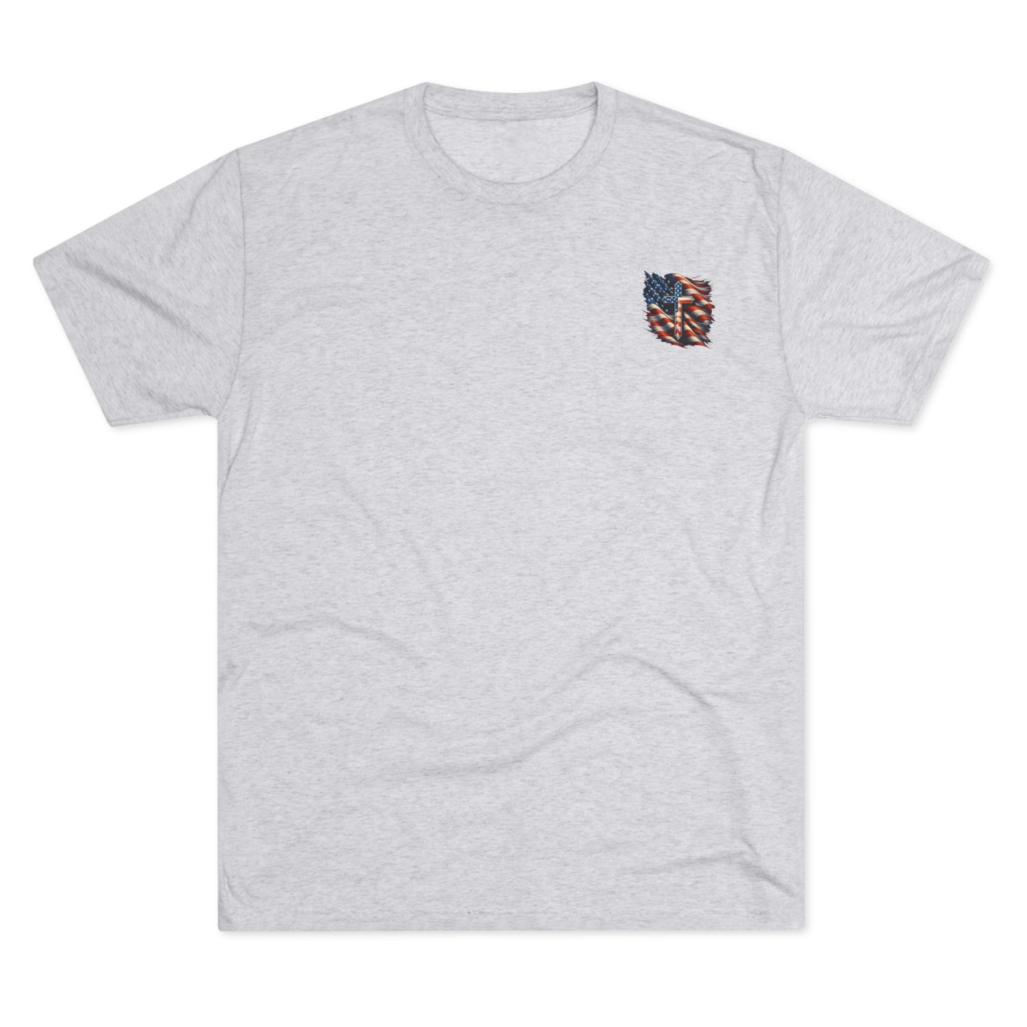Unisex Tri-Blend Crew Tee "GOD BLESS AMERICA"