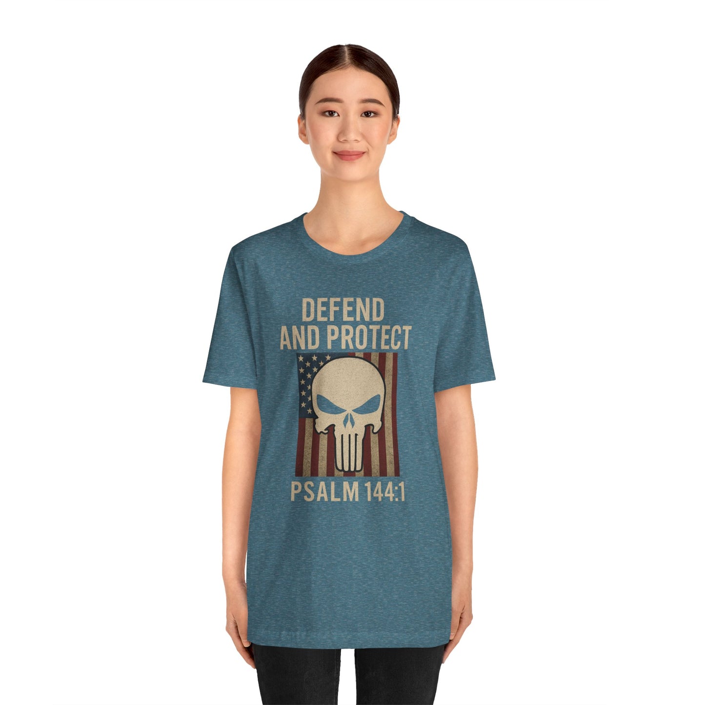 Defend and Protect Bible Verse Psalm 144:1 T-Shirt