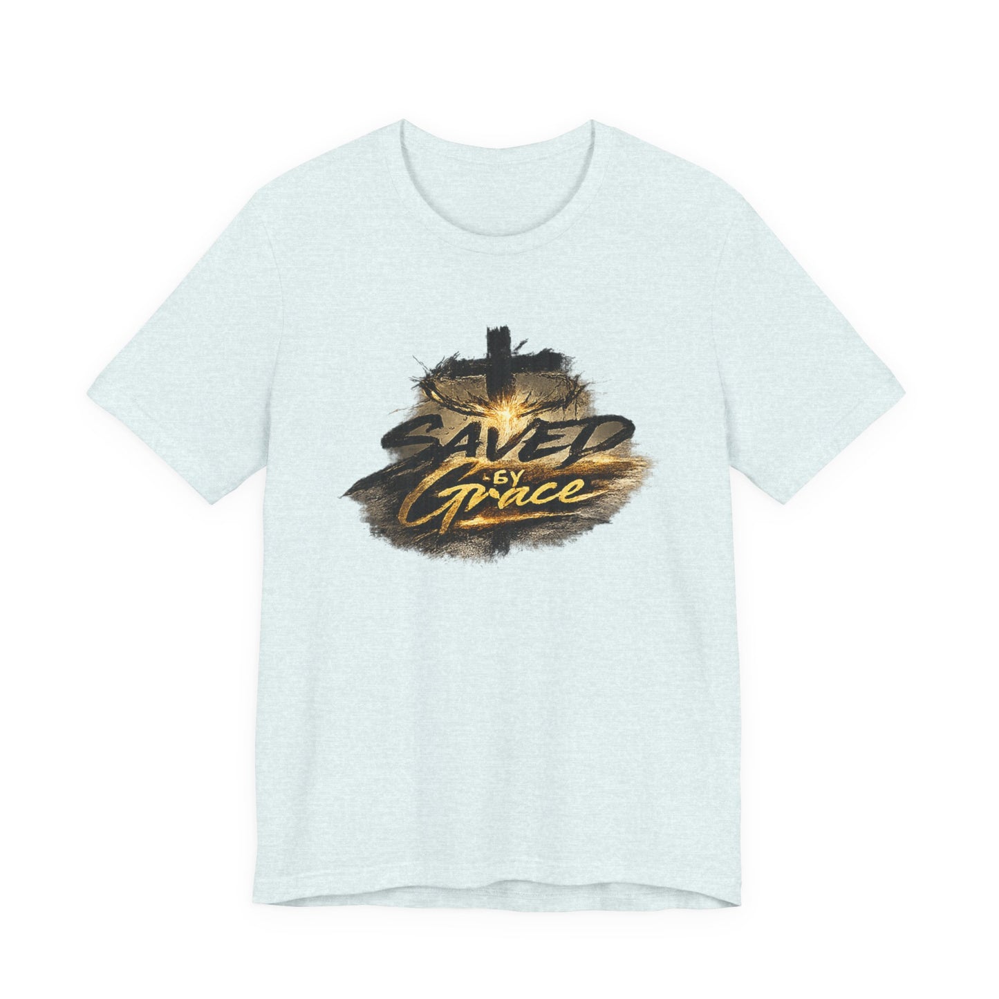 Saved By Grace T‑Shirt — Christian Cross Faith Tee