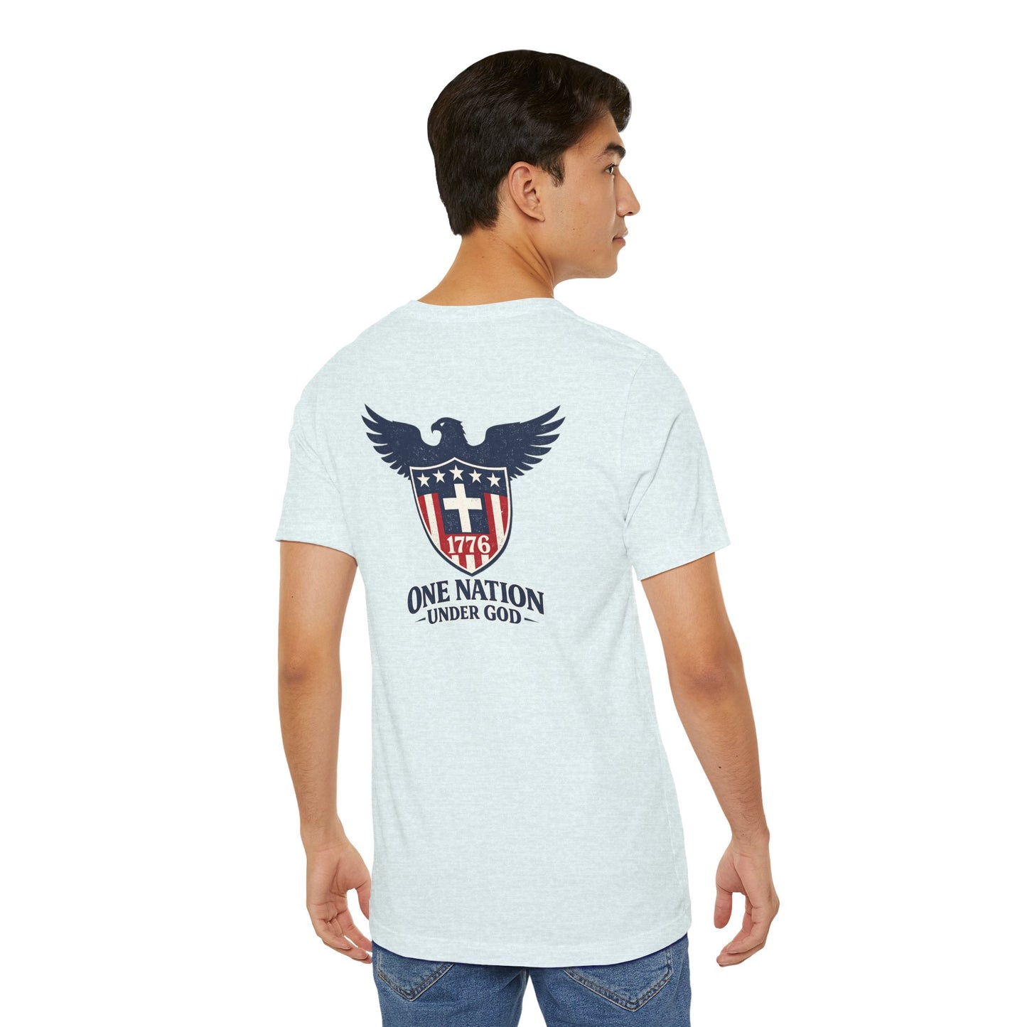 Patriotic Eagle 1776 T-Shirt — One Nation Under God Tee