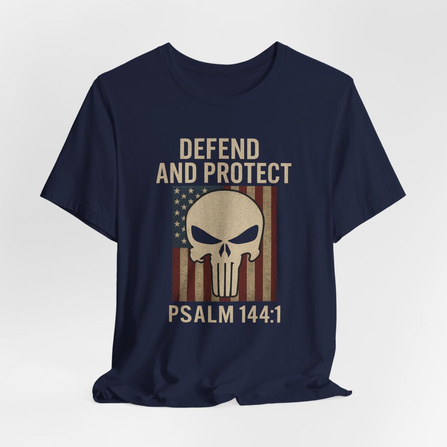 Defend and Protect Bible Verse Psalm 144:1 T-Shirt