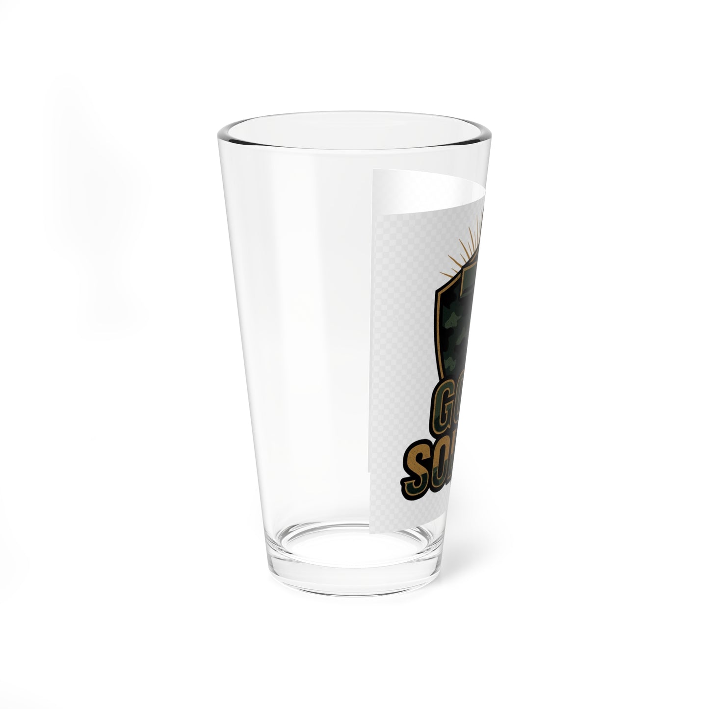 God's Soldier Mixing Glass — 16oz Cocktail Glass