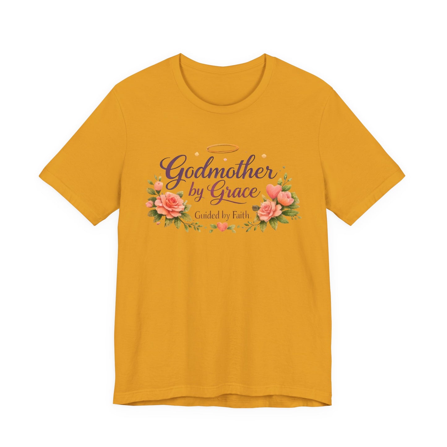 Godmother by Grace Floral Tee — 'Guided by Faith' Godmother T-Shirt