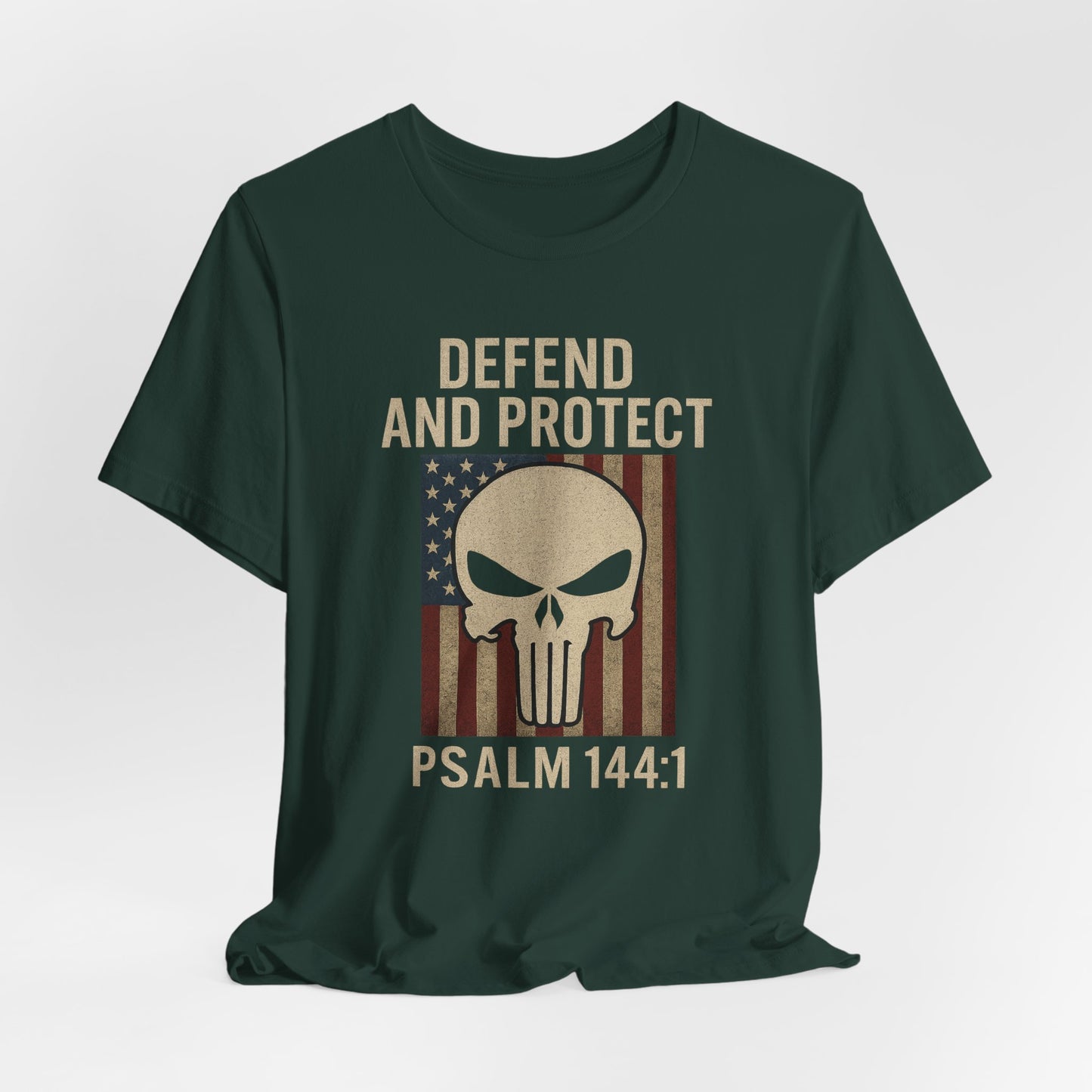 Defend and Protect Bible Verse Psalm 144:1 T-Shirt