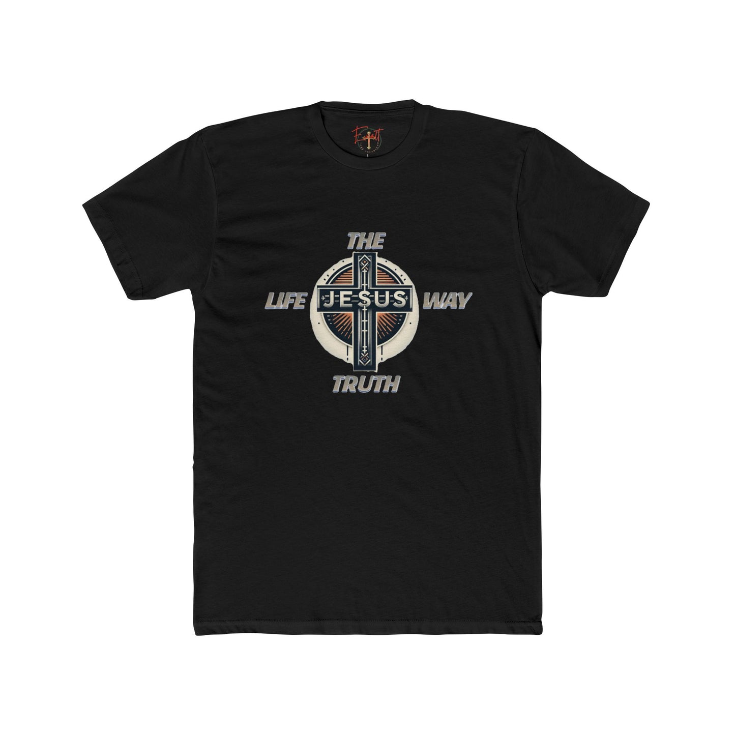 Unisex Cotton Crew Tee "THE WAY TRUTH LIFE"