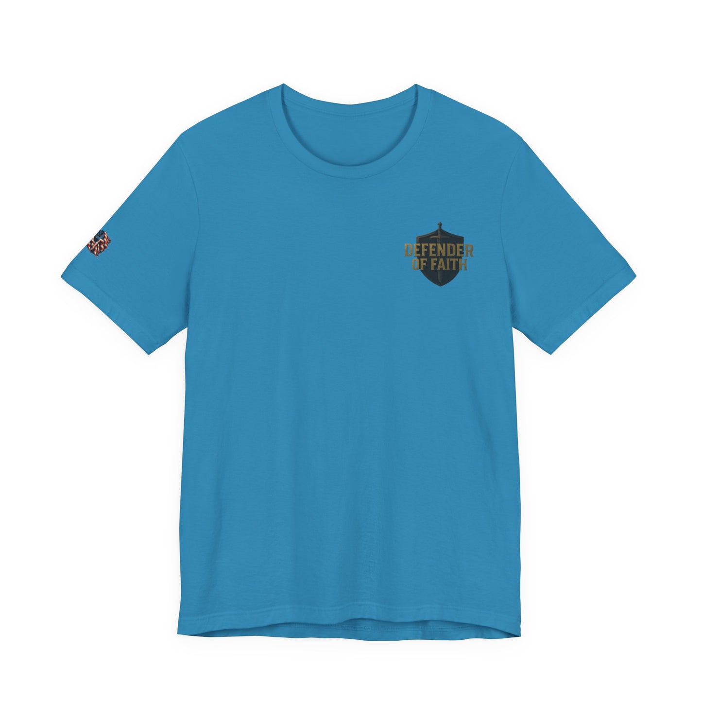 Psalm 144:1 'Defender of Faith' T-Shirt — Christian Scripture Tee
