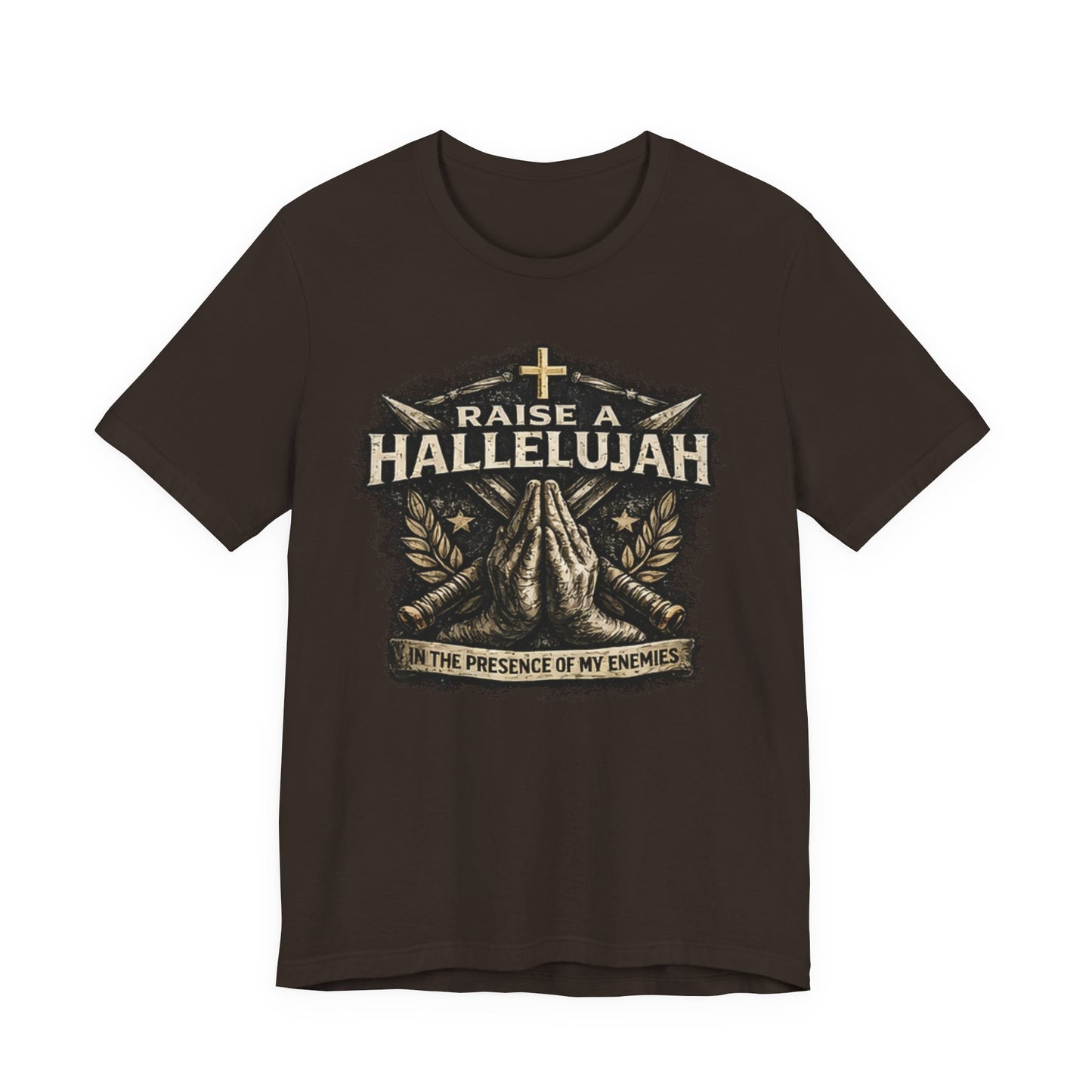 Christian T-Shirt “Raise a Hallelujah — In the Presence of My Enemies” Prayer Tee