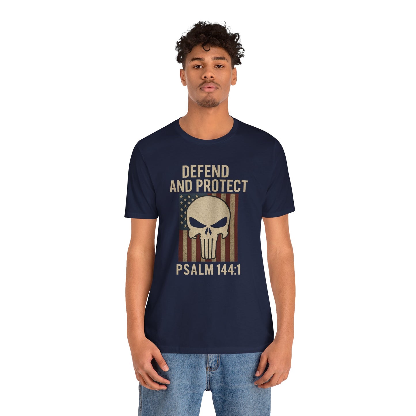 Defend and Protect Bible Verse Psalm 144:1 T-Shirt