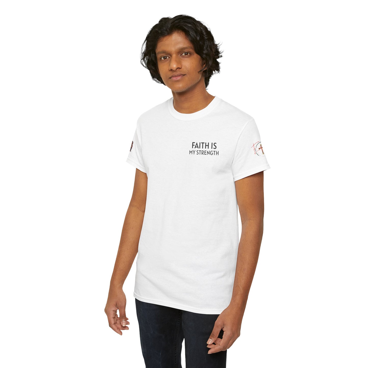 Christian Tee - Philippians 4:13 'Faith Is My Strength' (Copy)