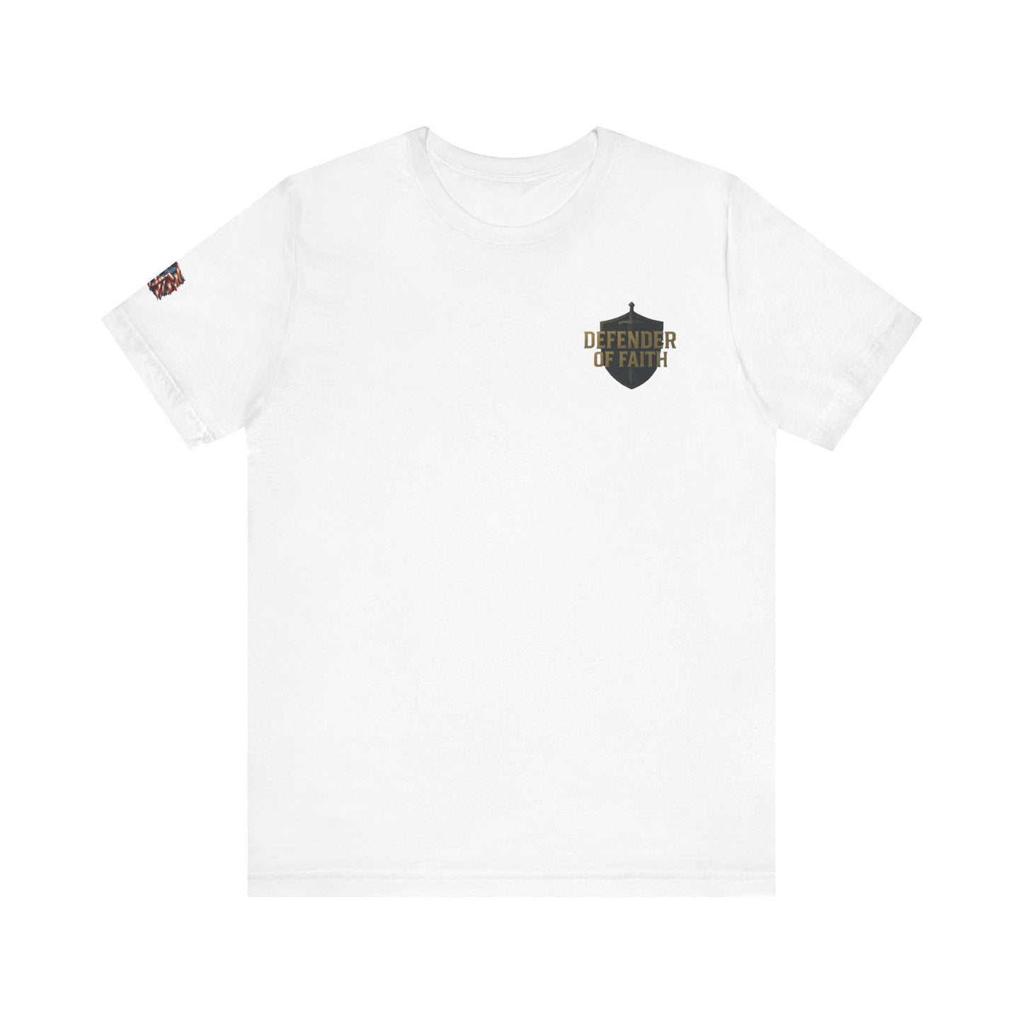 Psalm 144:1 'Defender of Faith' T-Shirt — Christian Scripture Tee