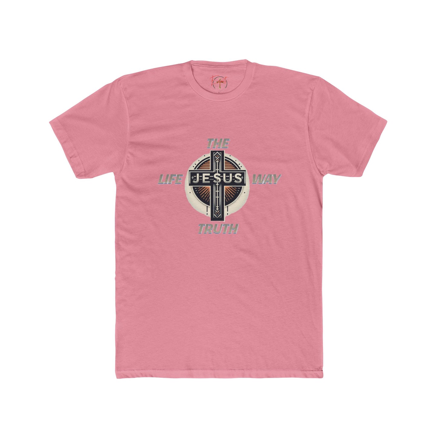 Unisex Cotton Crew Tee "THE WAY TRUTH LIFE"