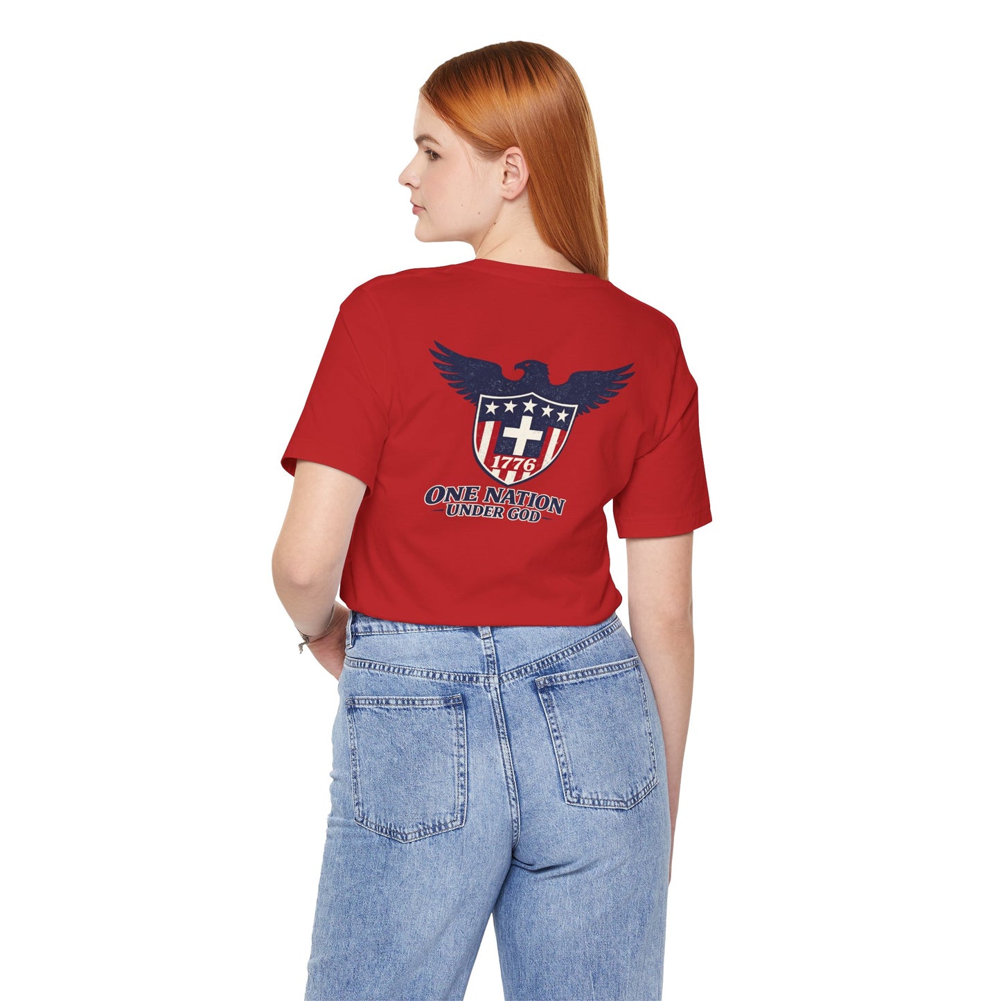 Patriotic Eagle 1776 T-Shirt — One Nation Under God Tee