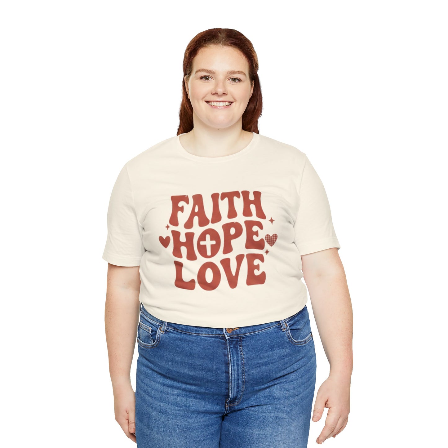 Faith Hope Love T-Shirt — Christian Inspirational Tee