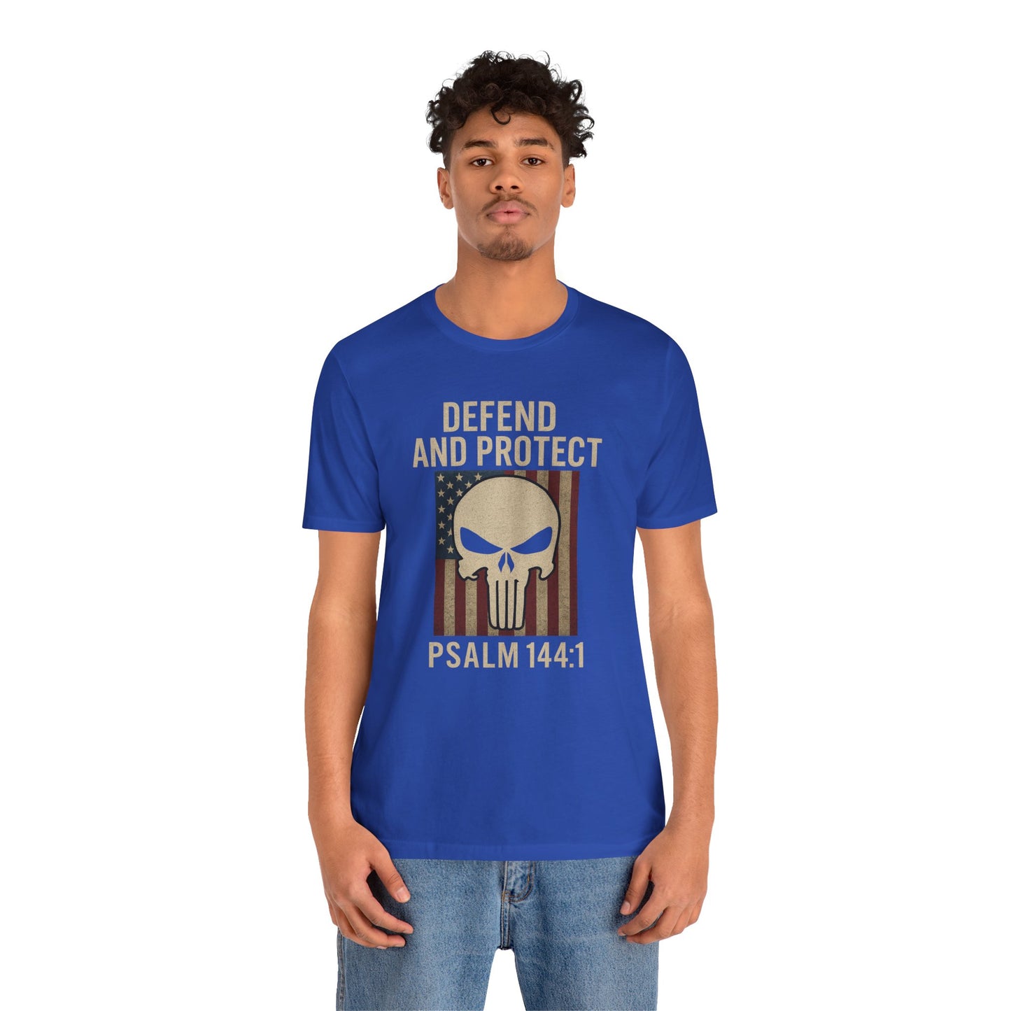 Defend and Protect Bible Verse Psalm 144:1 T-Shirt