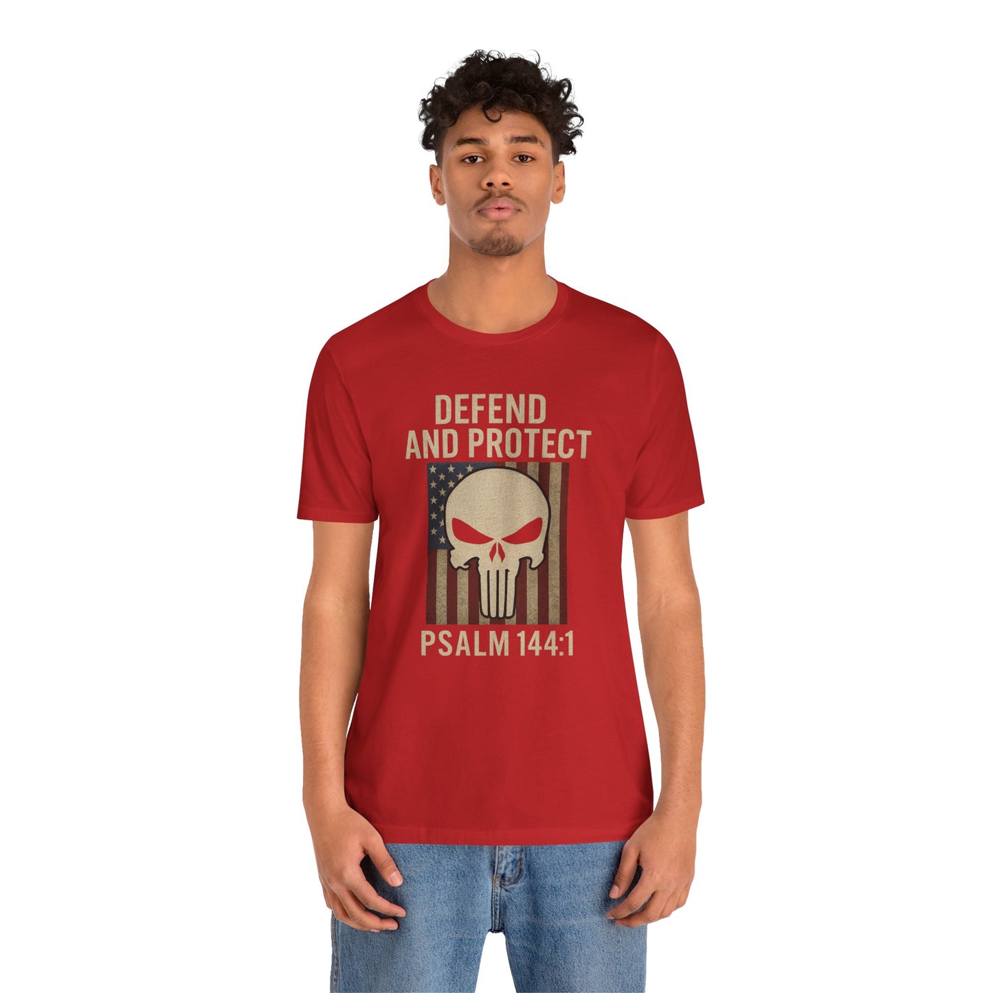 Defend and Protect Bible Verse Psalm 144:1 T-Shirt