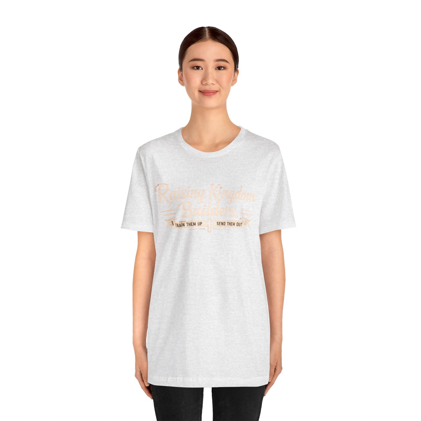 Raising Kingdom Builders Tee – Train Them Up, Send Them Out Christian Youth T-Shirt