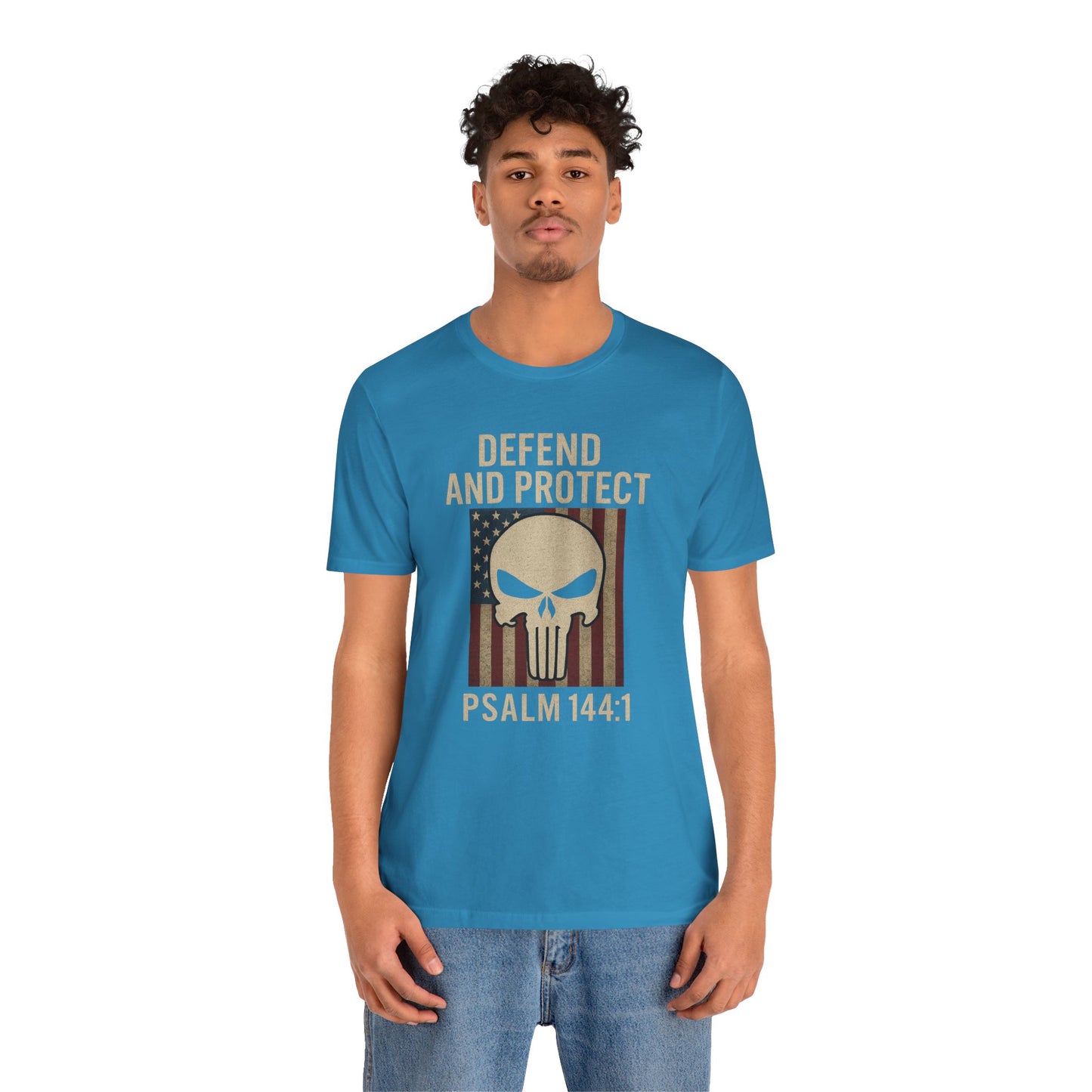 Defend and Protect Bible Verse Psalm 144:1 T-Shirt